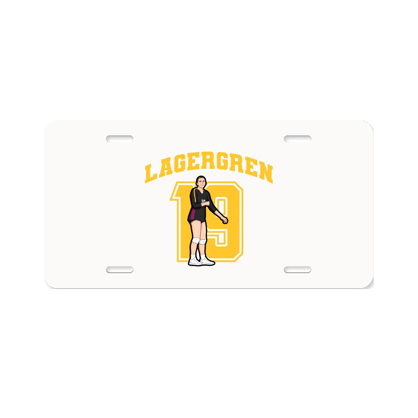 License Plate — Number in Classic