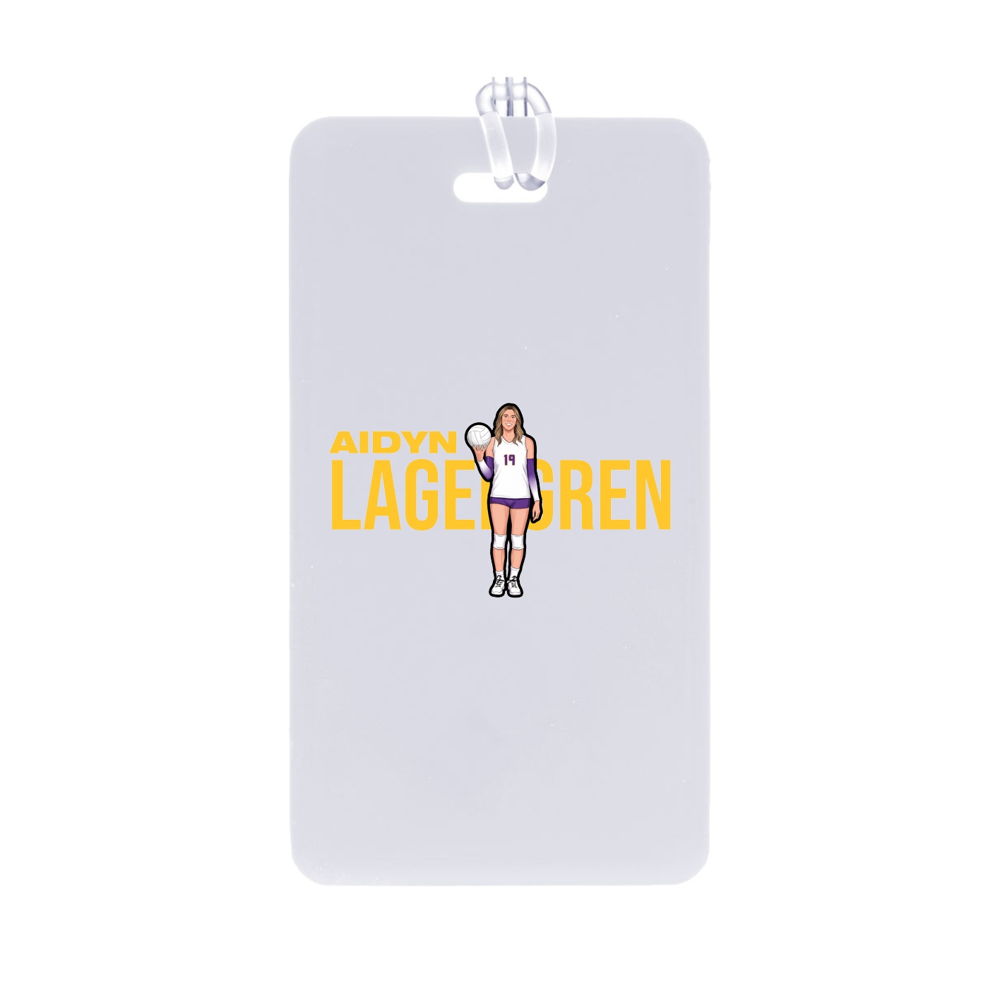 Bag Tag — Player Name in Classic