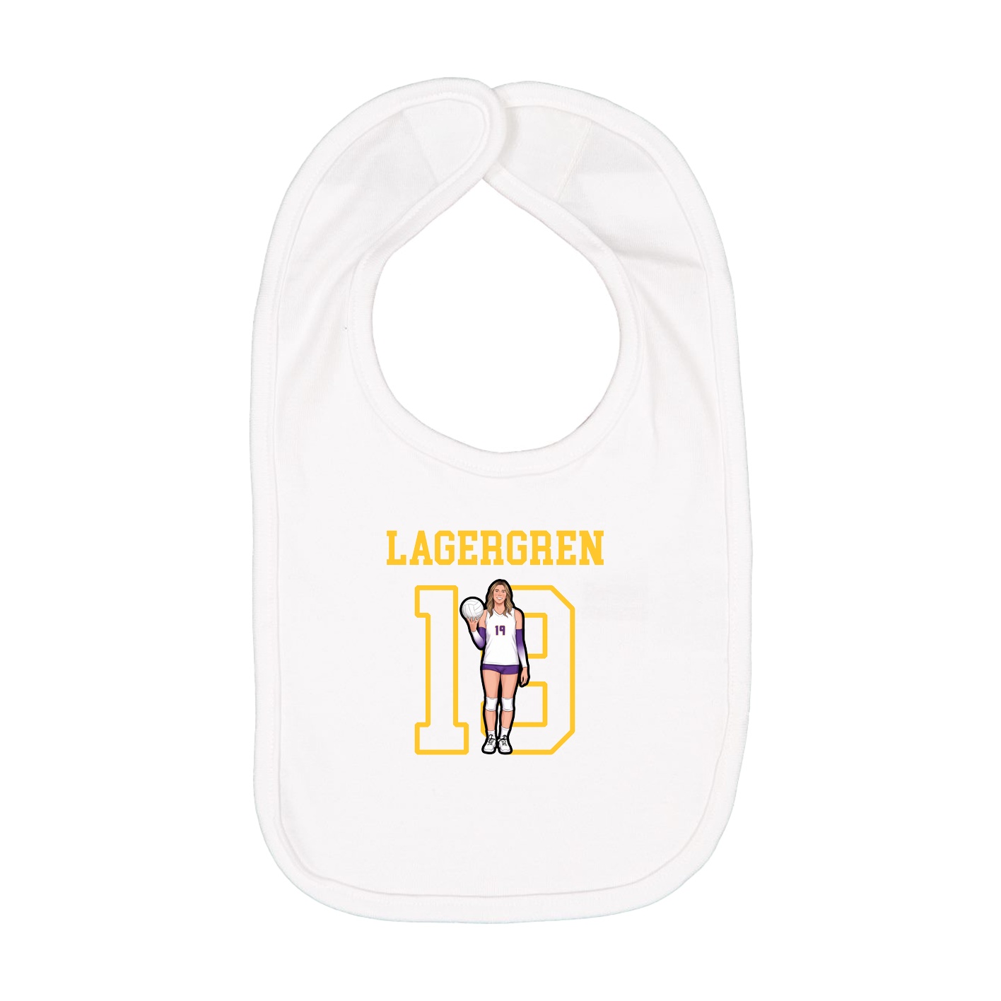 Infant Bib — Shirsey in White