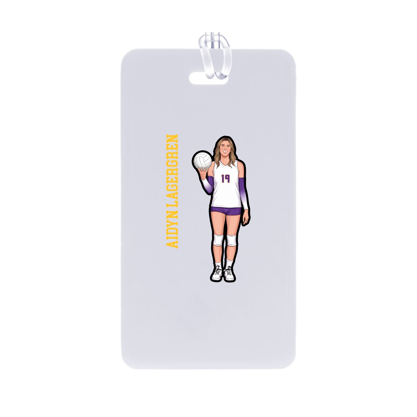 Bag Tag — Name Vertical in Classic