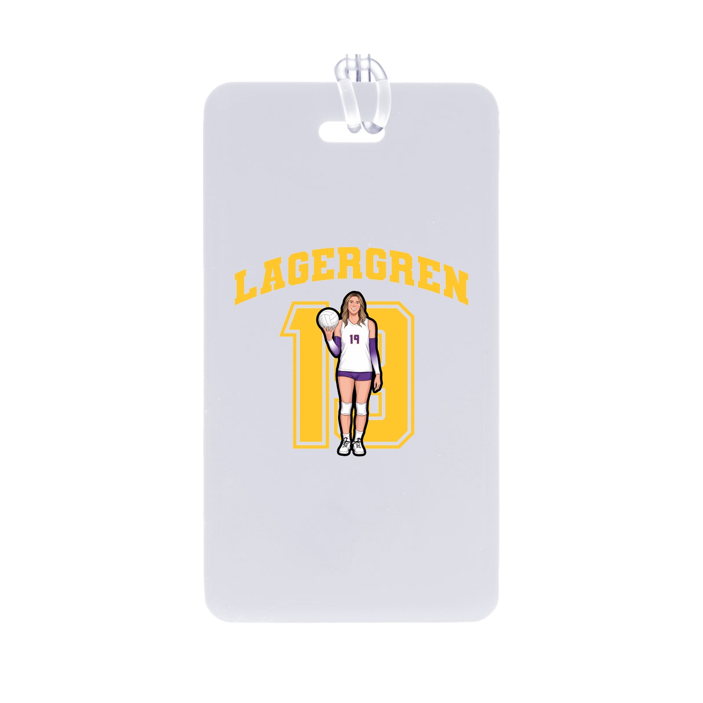 Bag Tag — Number in Classic