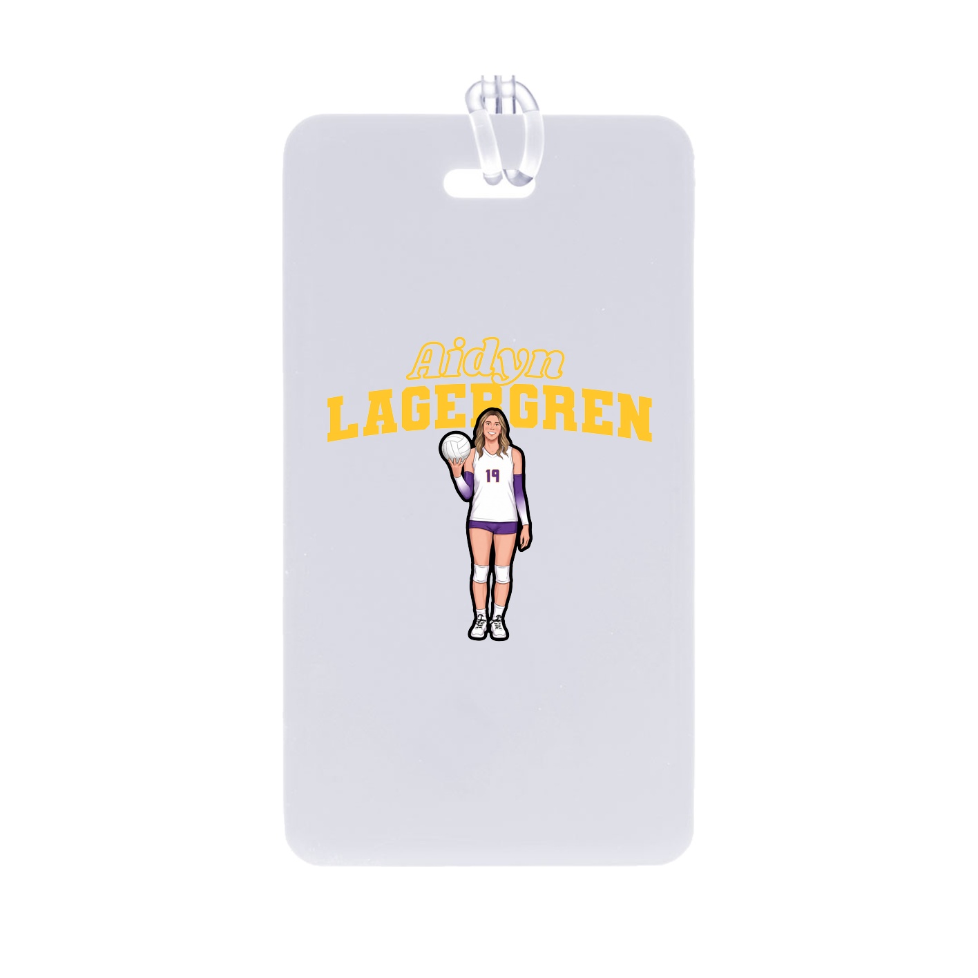 Bag Tag — Name Arch in Classic