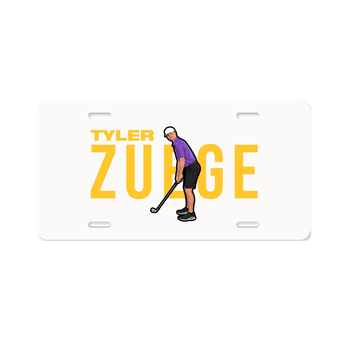 License Plate — Player Name in Classic