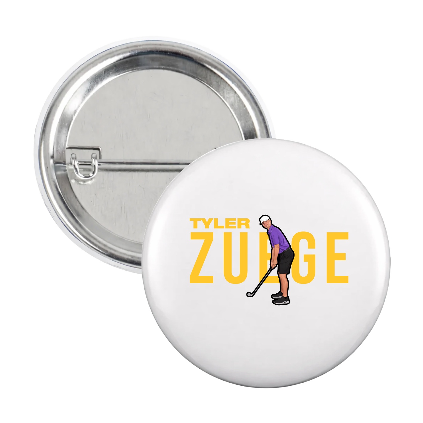 Game Day Button — Player Name in White