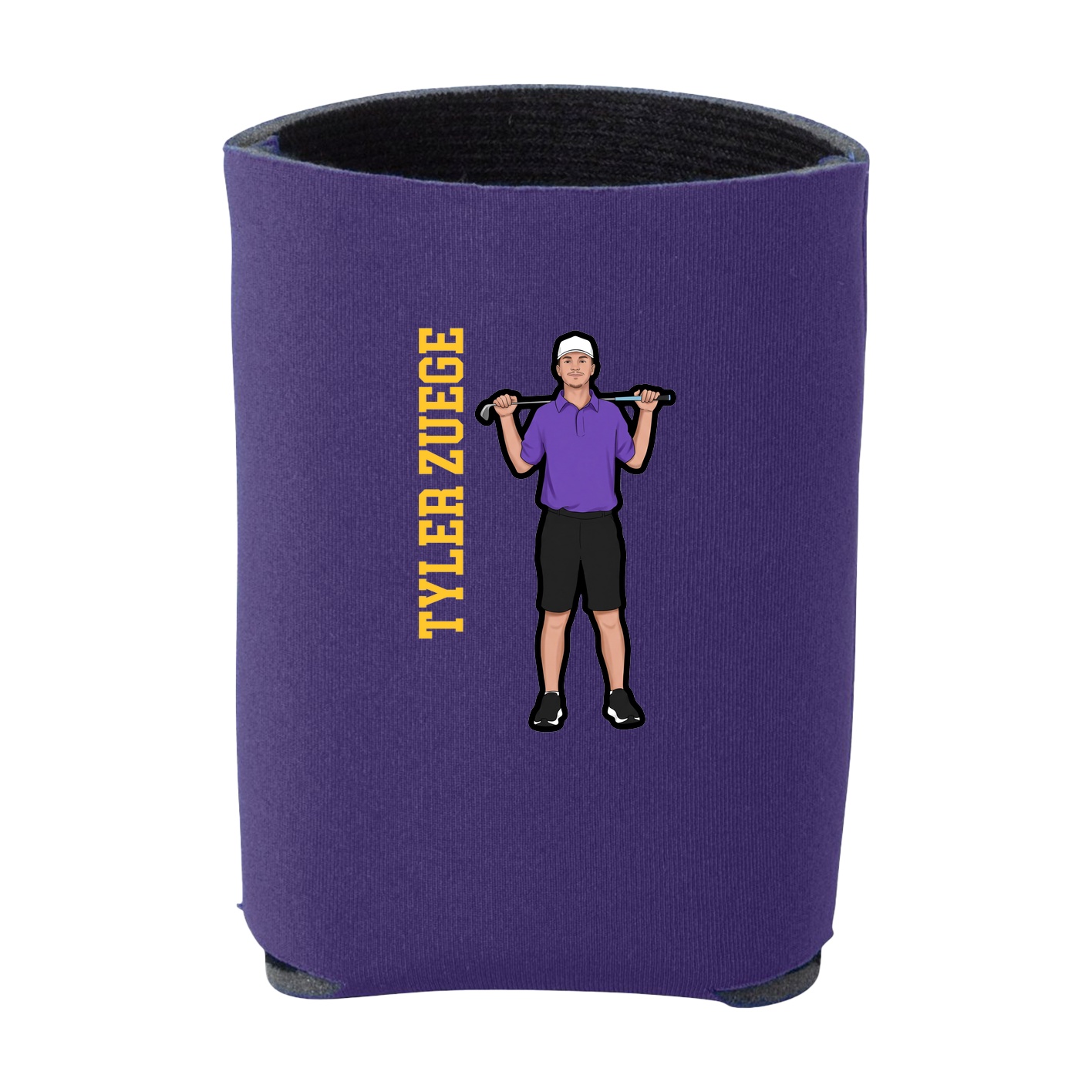 Can Holder — Name Vertical in Purple