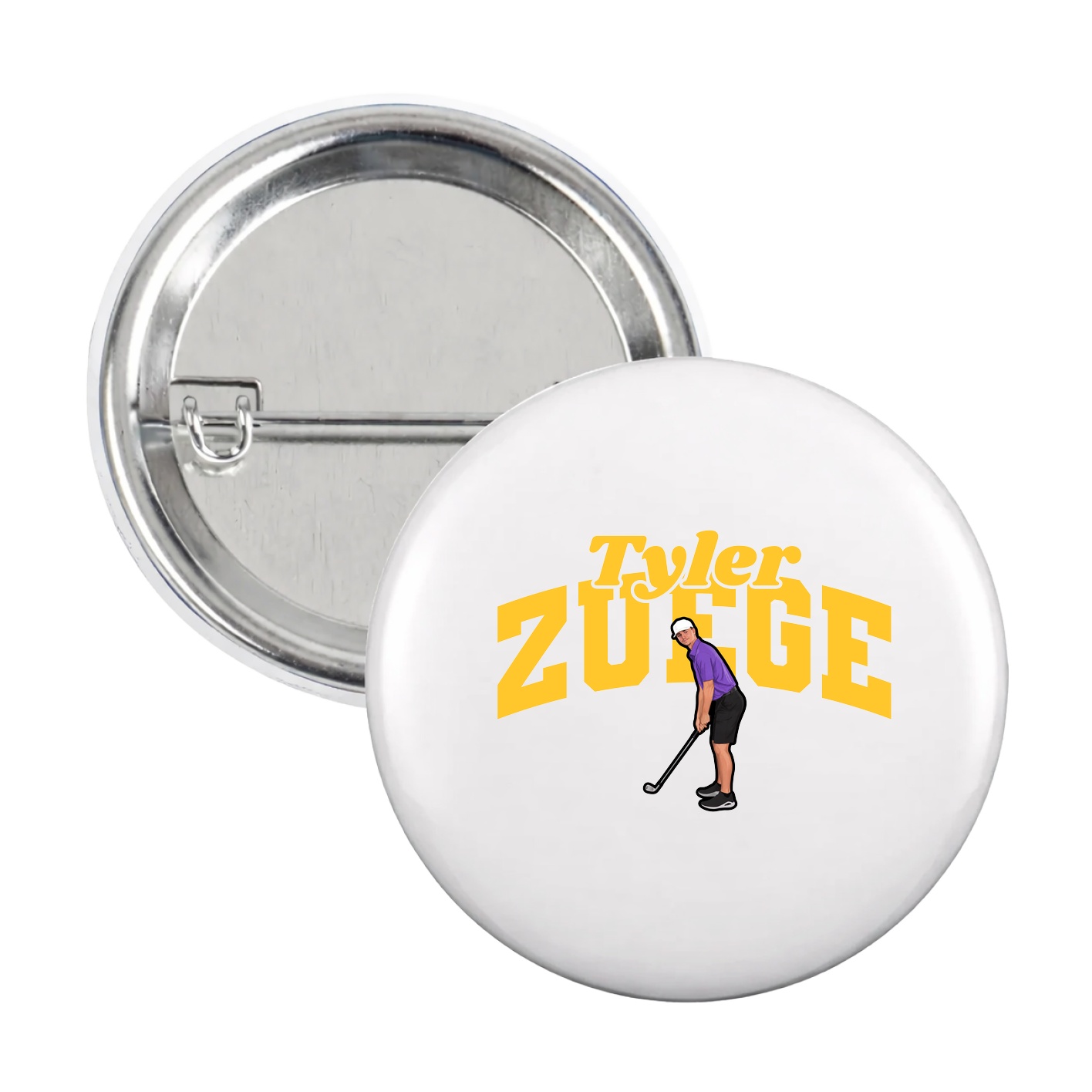 Game Day Button — Signature Arch in White