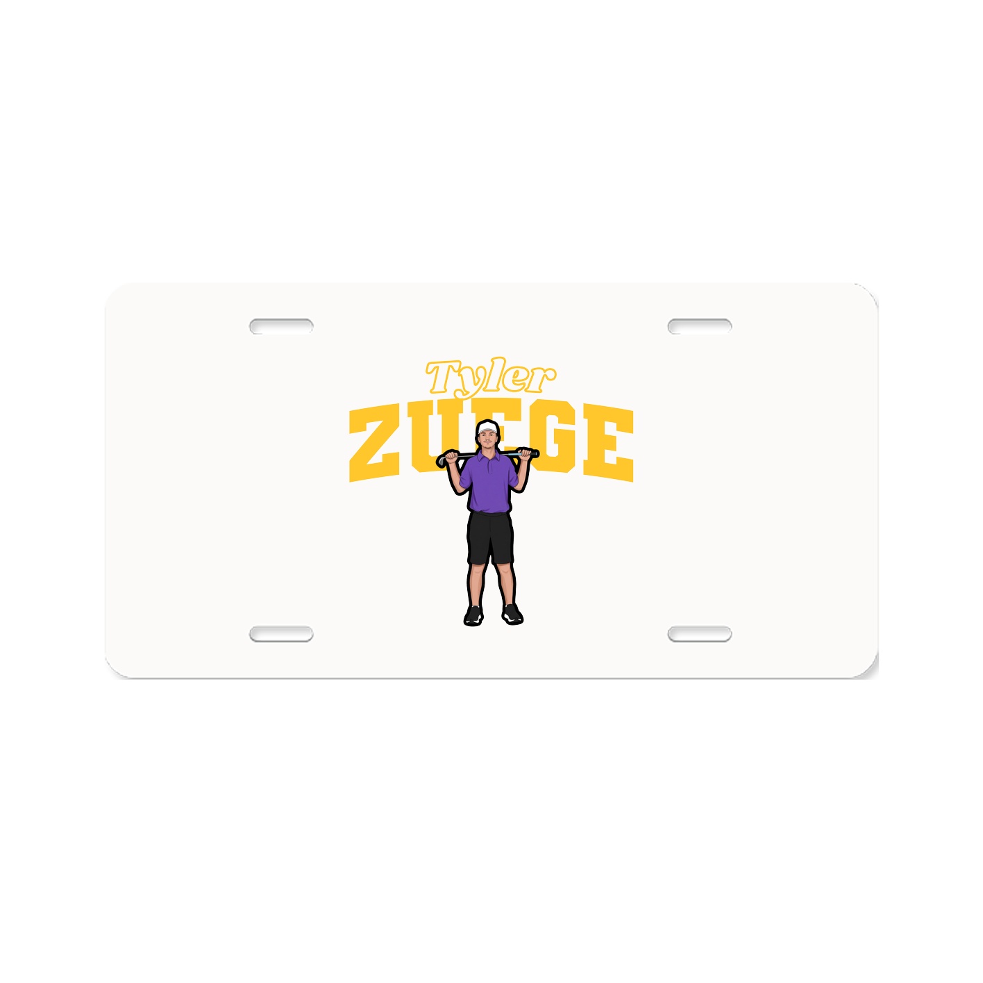 License Plate — Name Arch in Classic