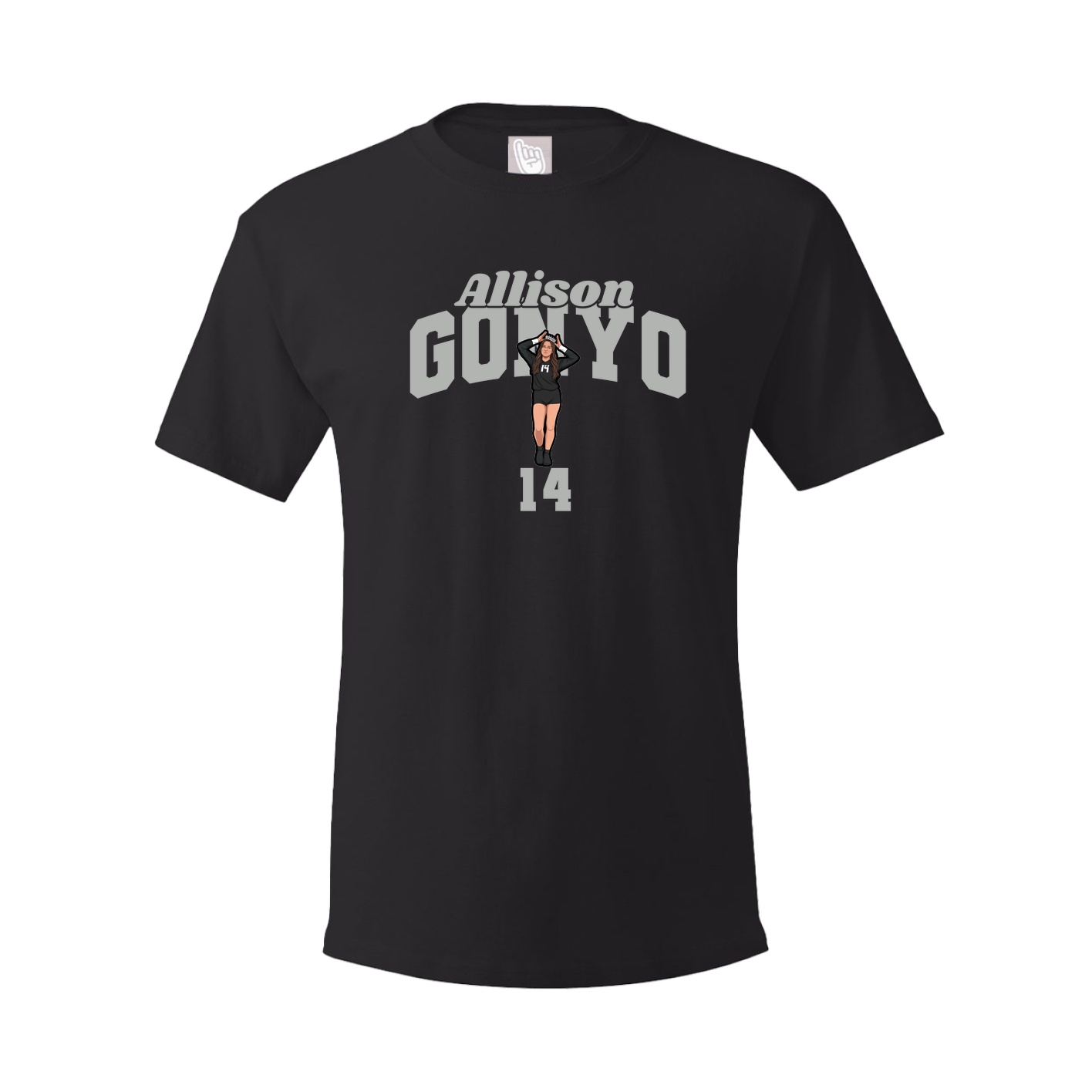 Youth Tee — Signature Arch in Black