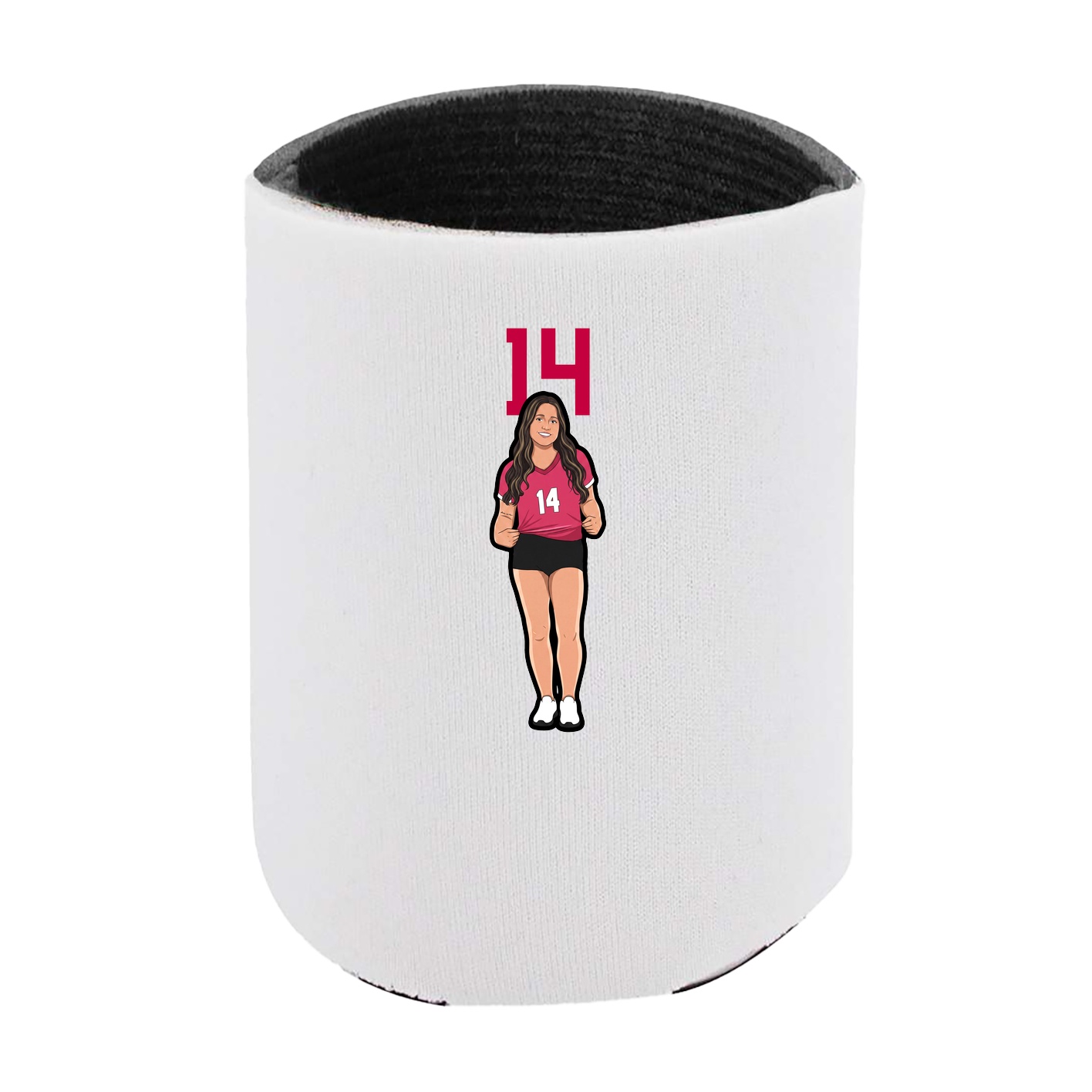 Can Holder — Number Top in White