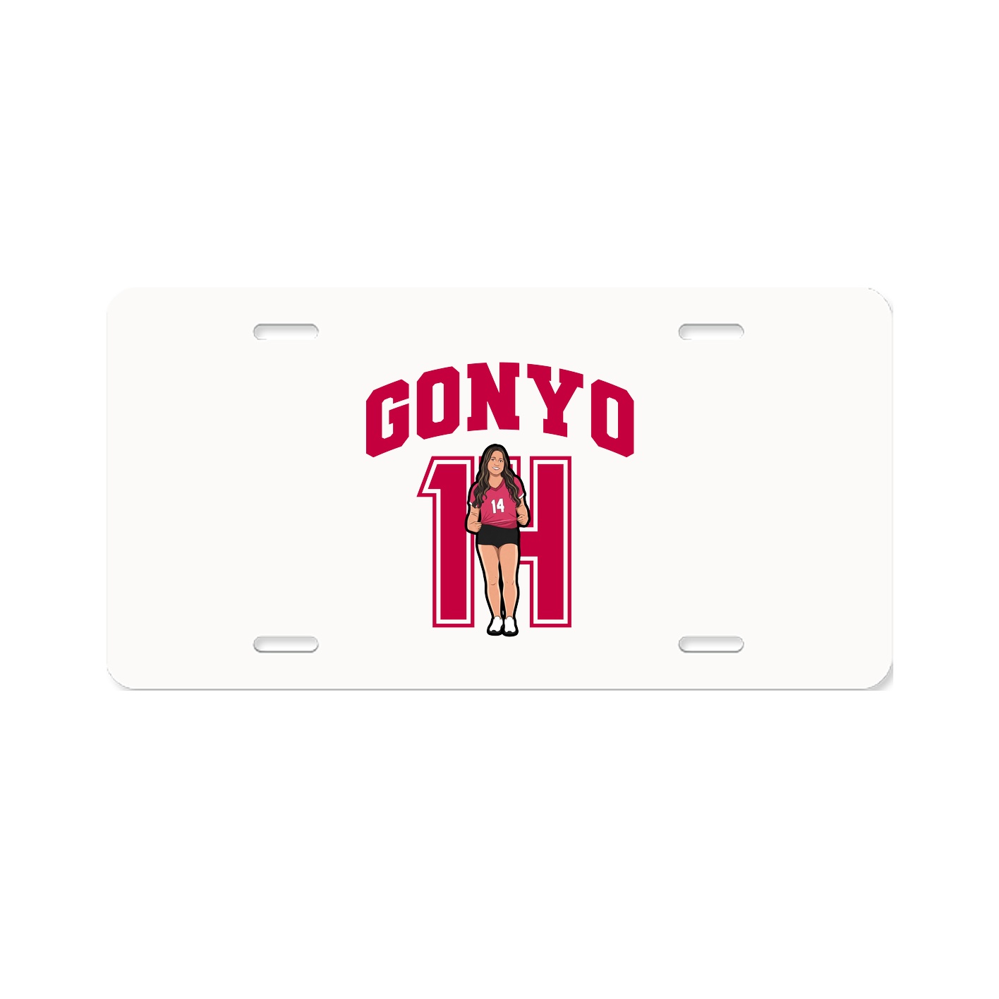 License Plate — Number in Classic