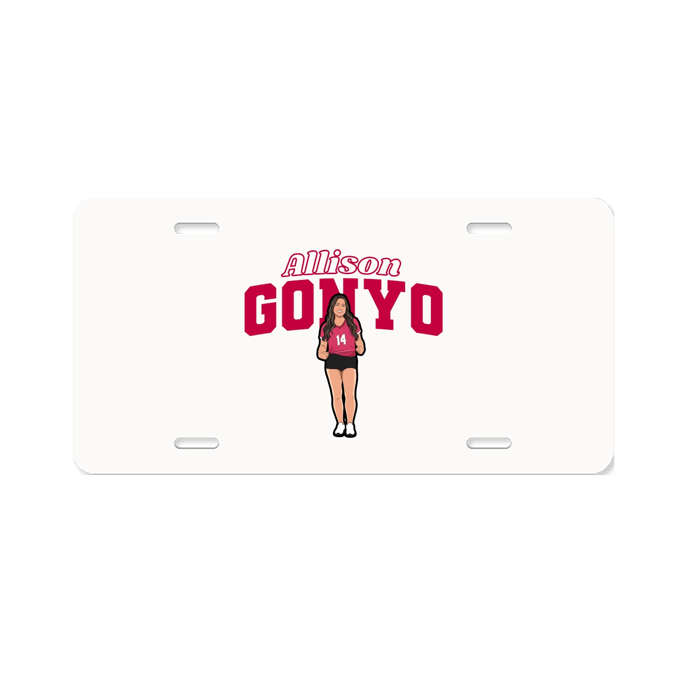 License Plate — Name Arch in Classic