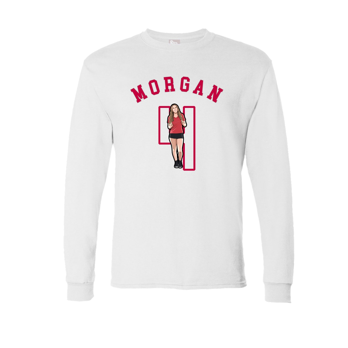 Long Sleeve Tee — Shirsey Arch in White