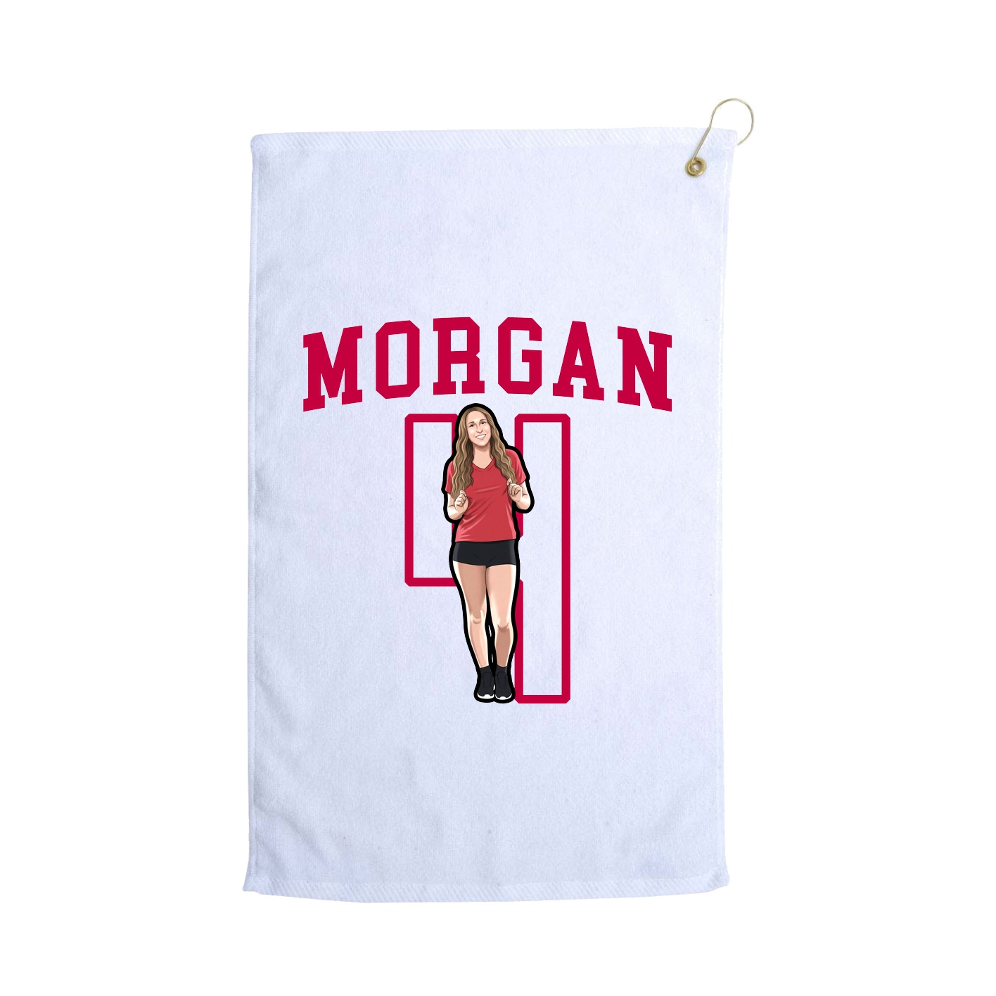 Golf Towel — Shirsey in White