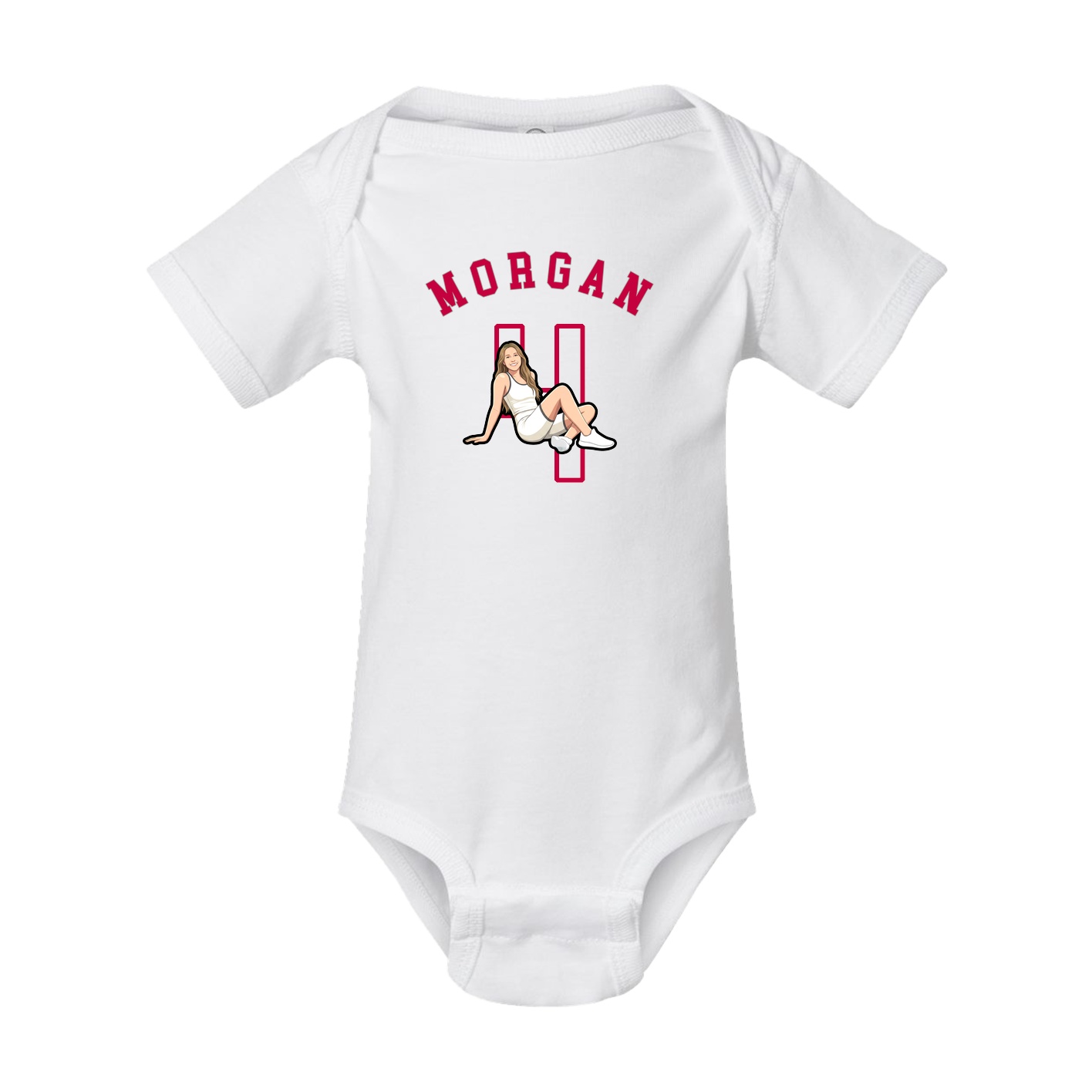 Baby Onesie — Shirsey Arch in White