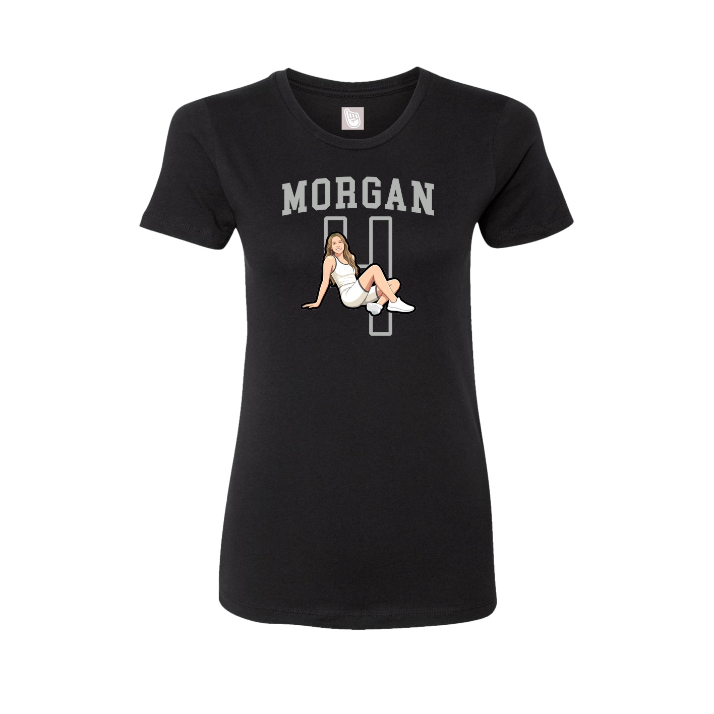 Fitted Women's Tee — Shirsey in Black