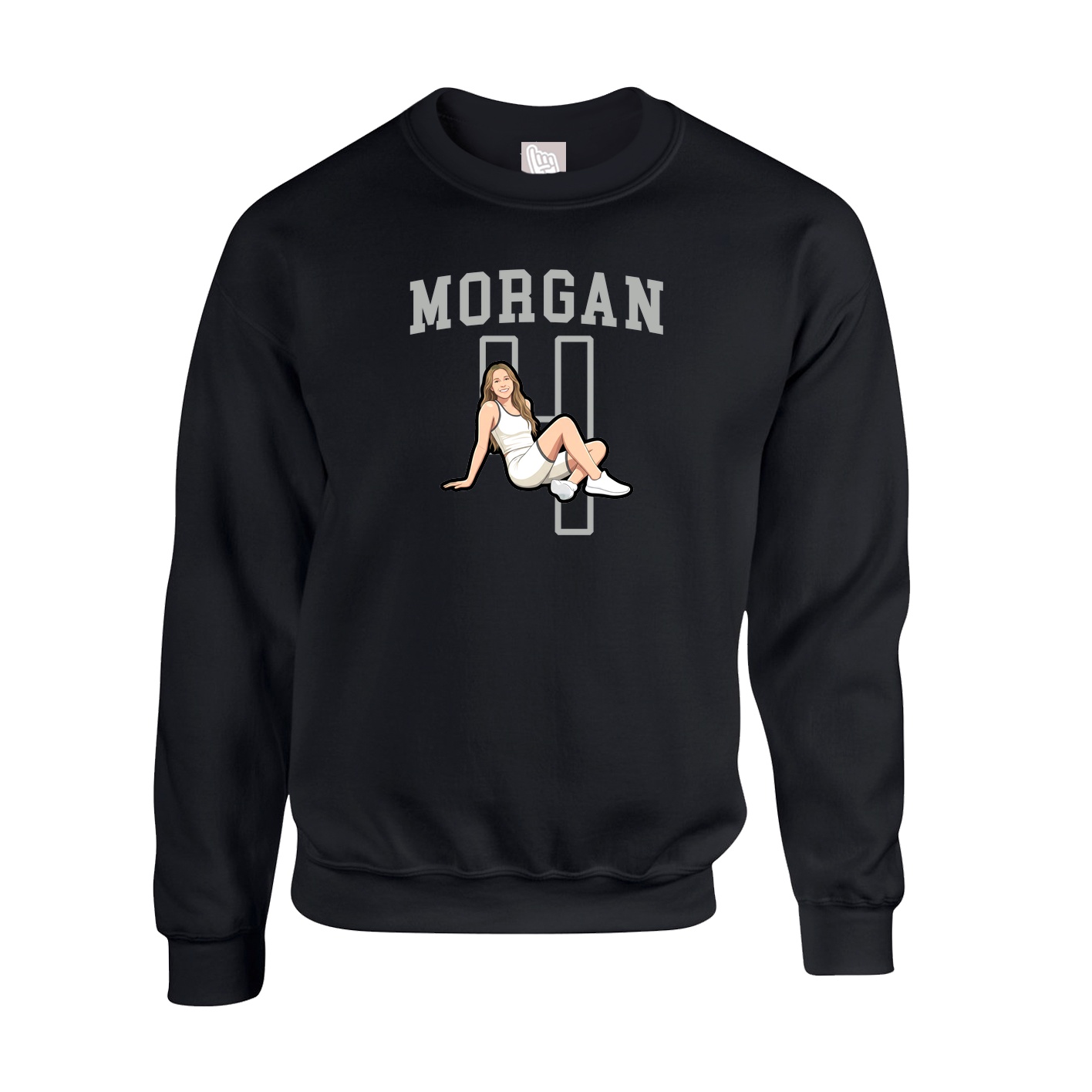 Fleece Crew — Shirsey in Black