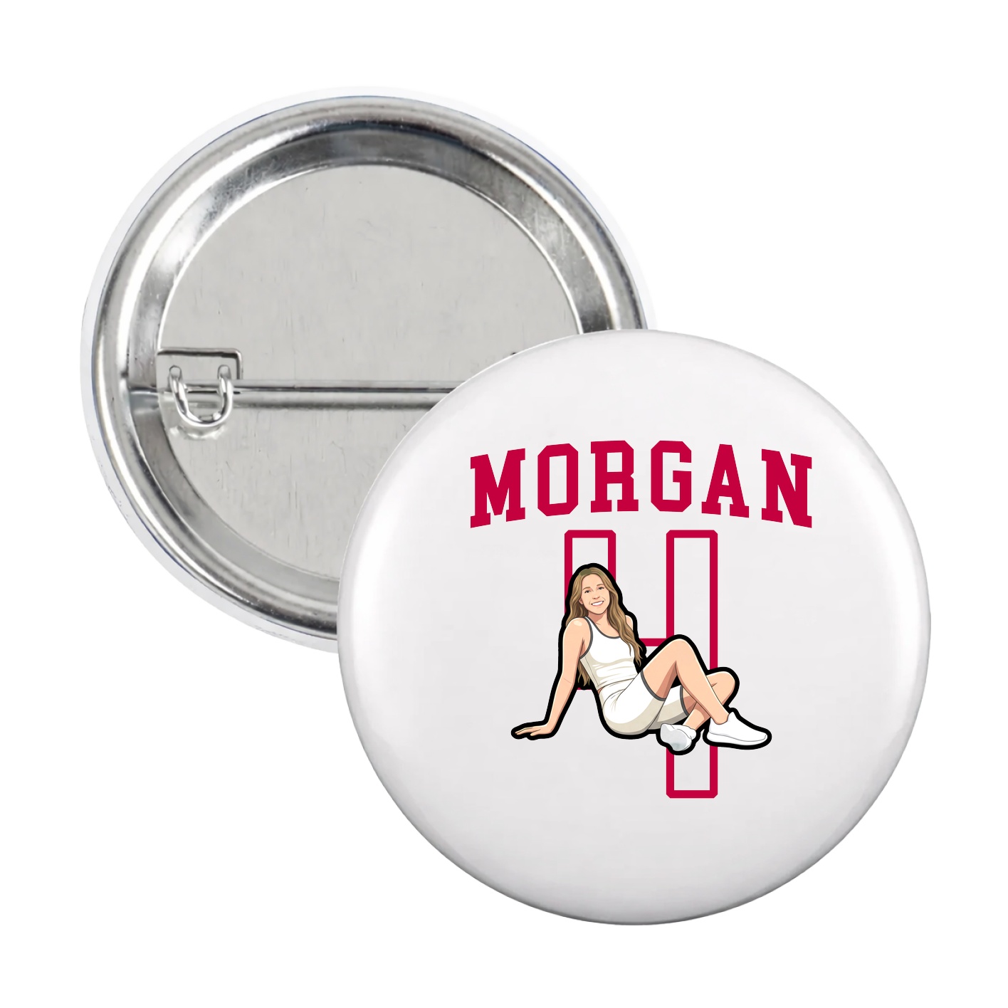 Game Day Button — Shirsey in White
