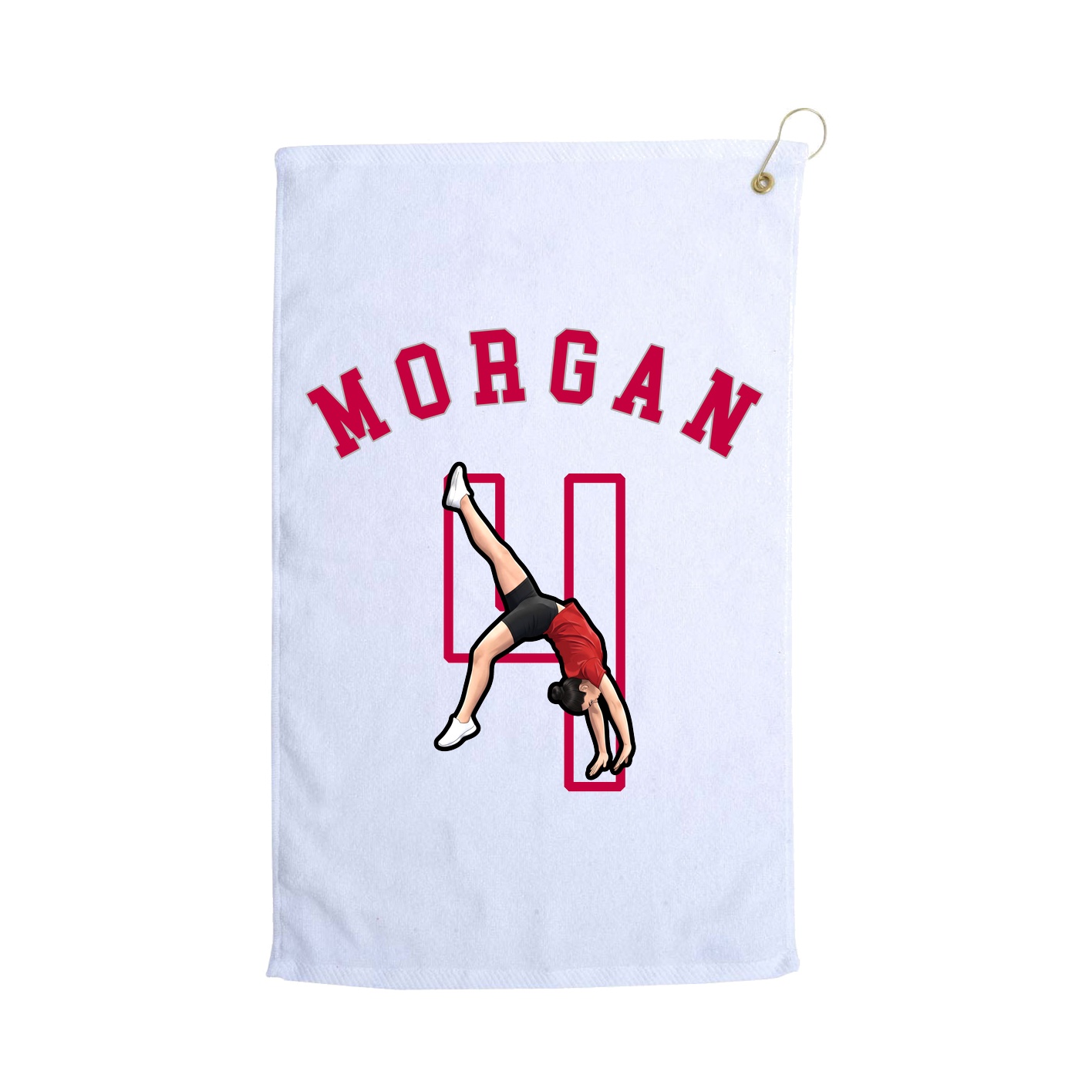 Golf Towel — Shirsey Arch in White