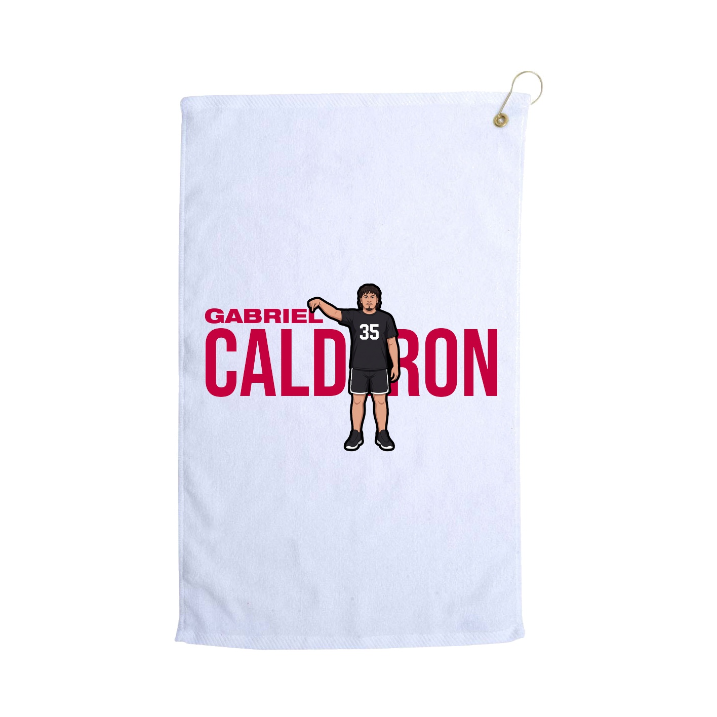 Golf Towel — Player Name in White