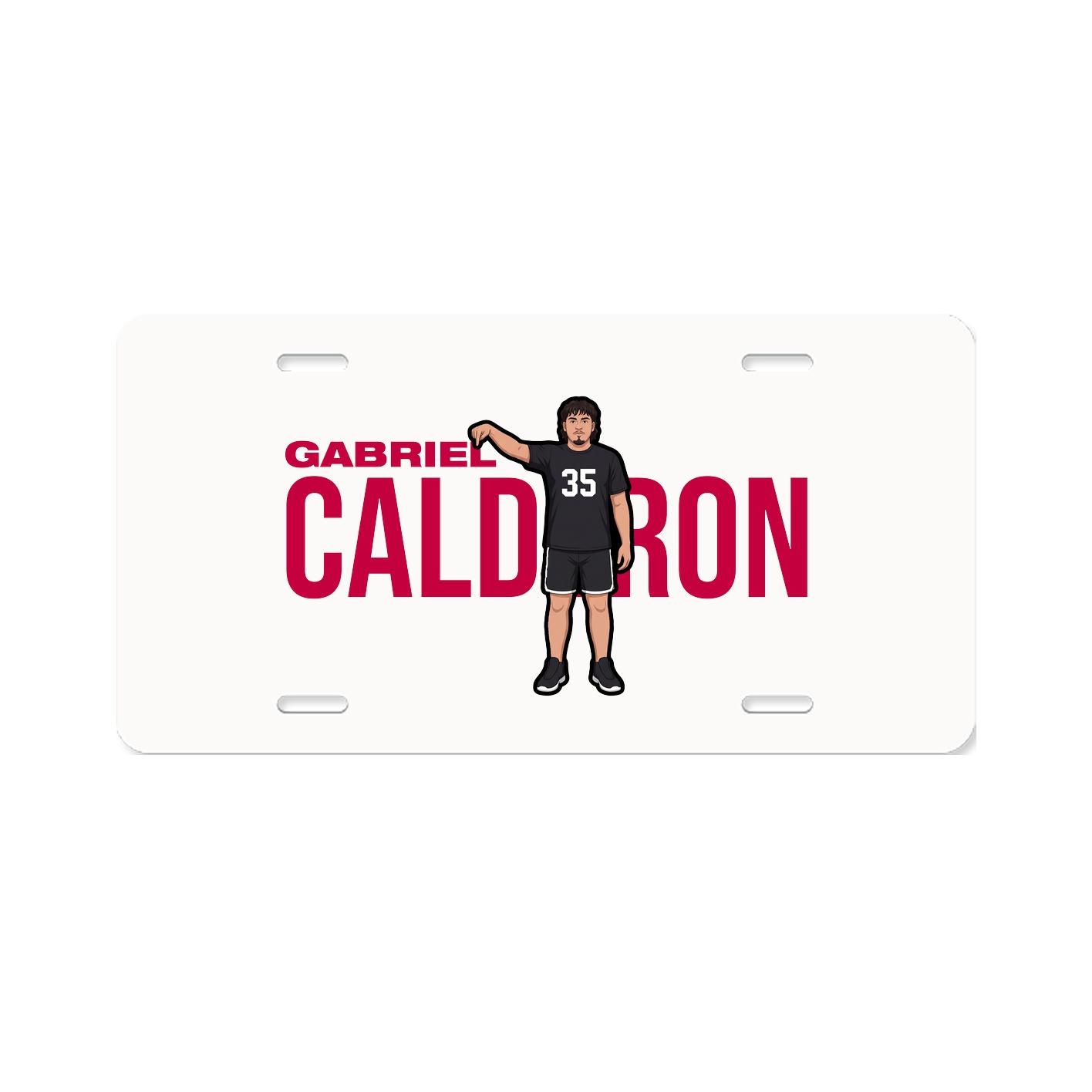 License Plate — Player Name in Classic