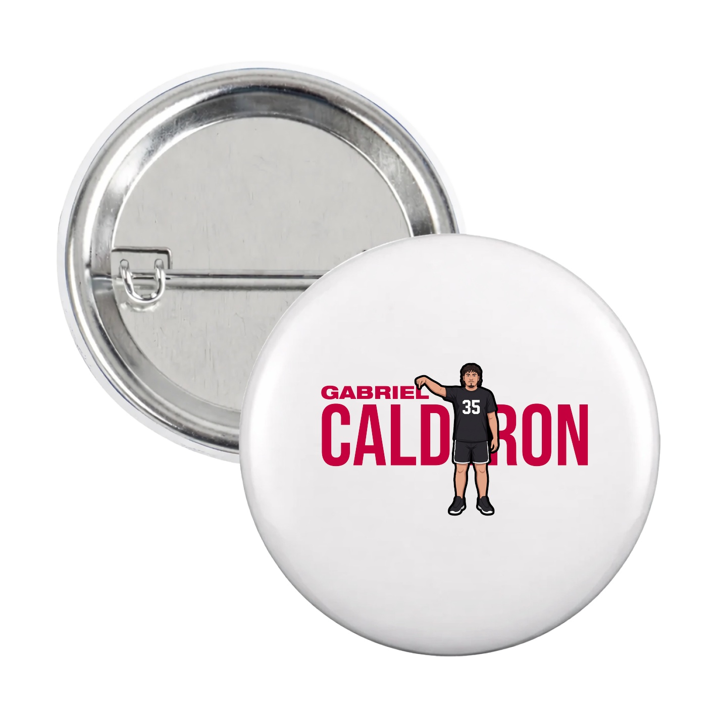 Game Day Button — Player Name in White