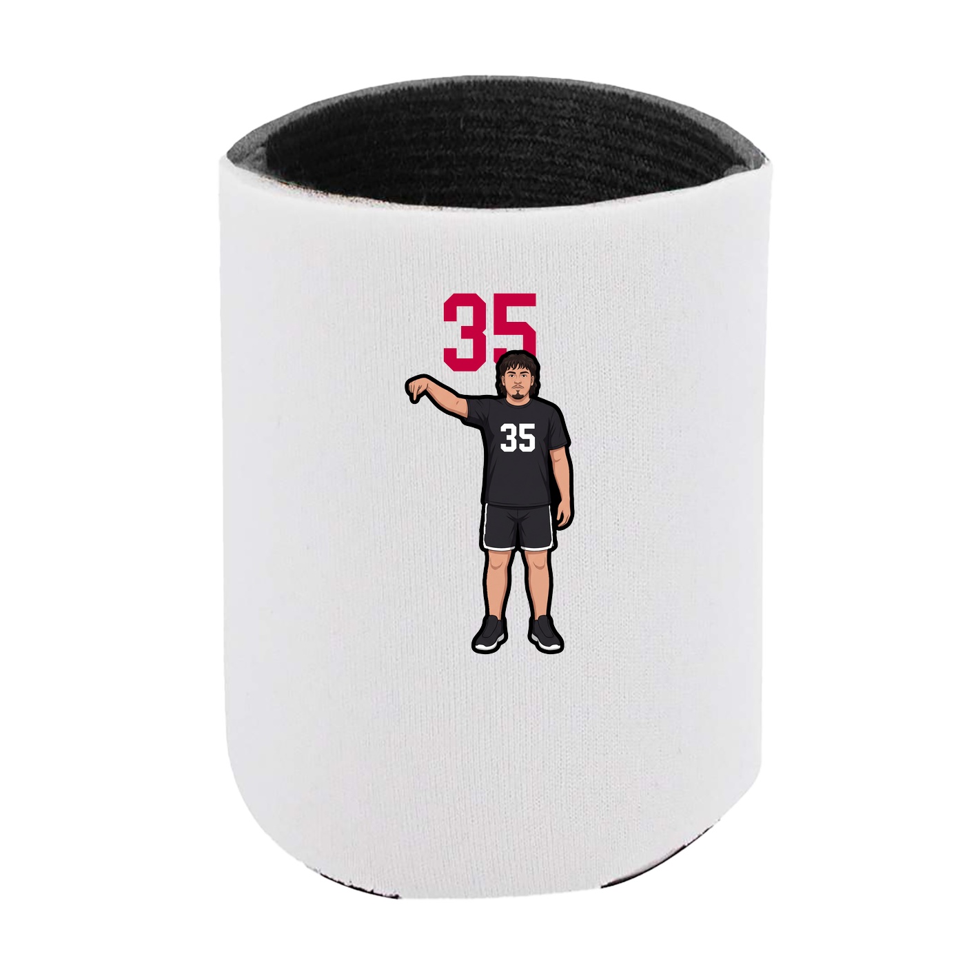 Can Holder — Number Top in White