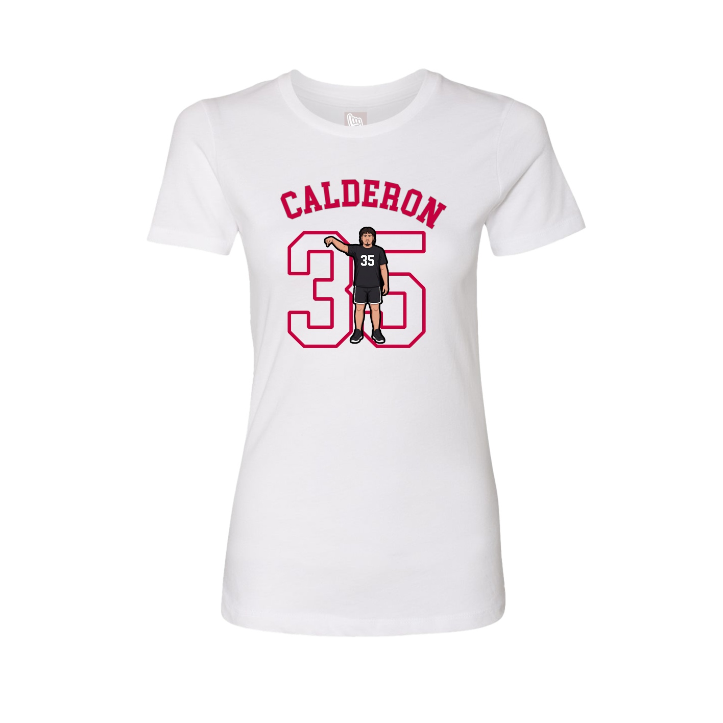 Fitted Women's Tee — Shirsey Arch in White