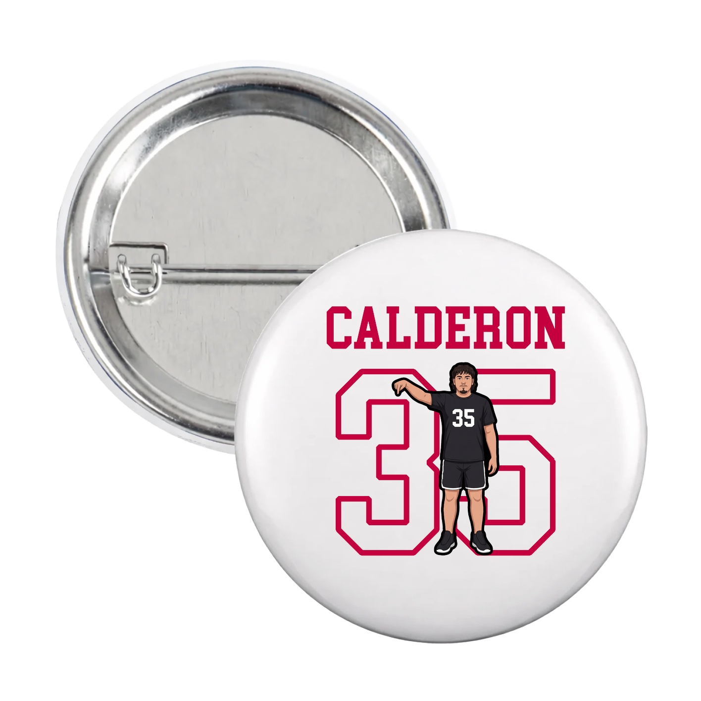 Game Day Button — Shirsey in White
