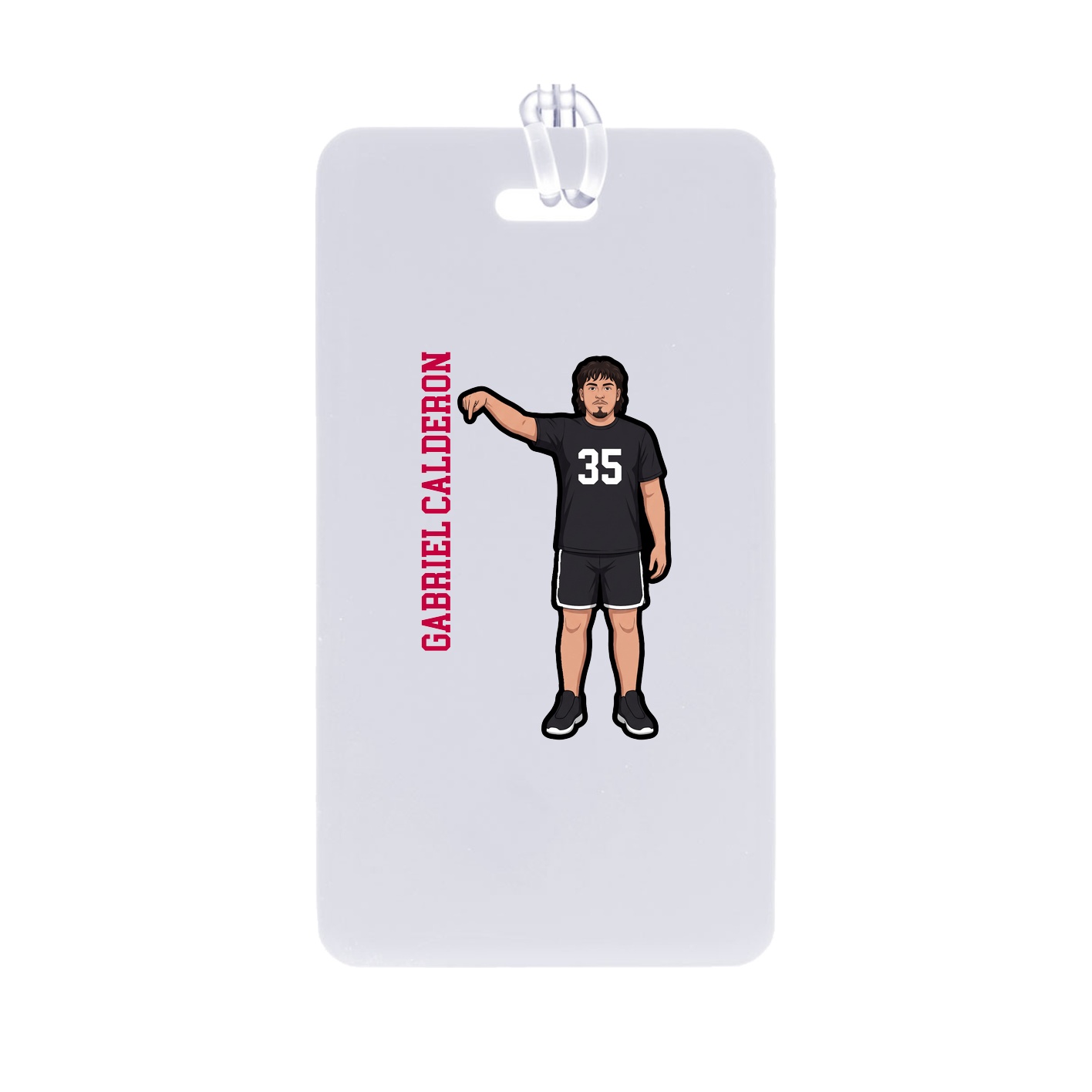 Bag Tag — Name Vertical in Classic
