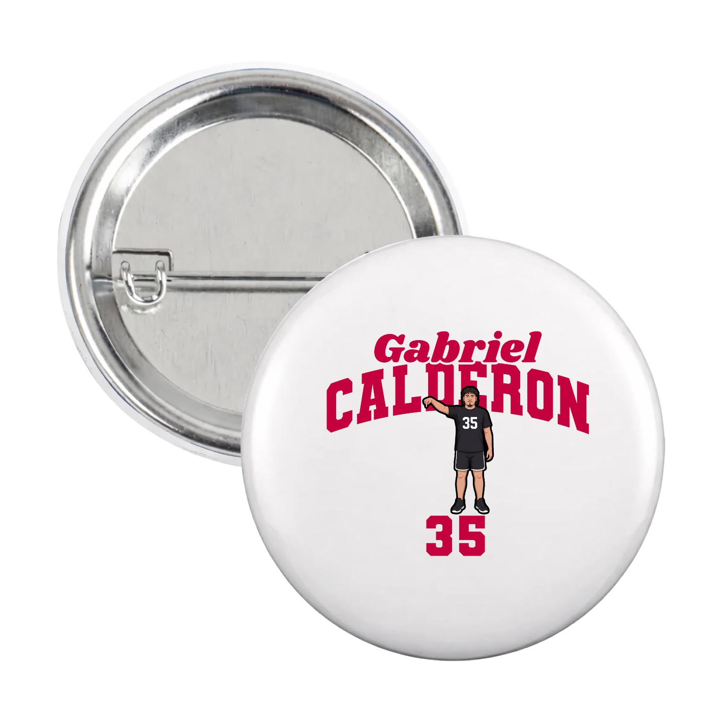 Game Day Button — Signature Arch in White