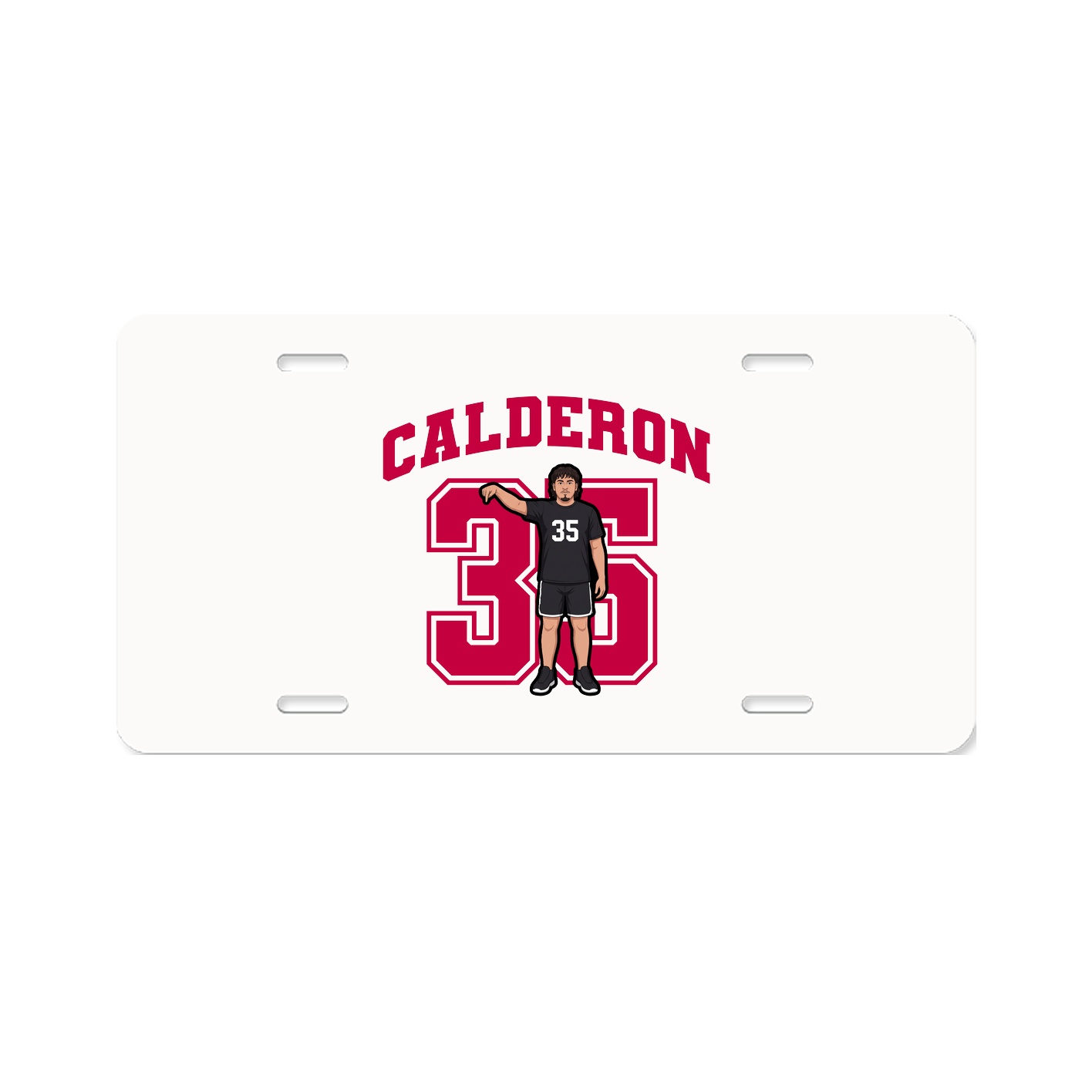 License Plate — Number in Classic