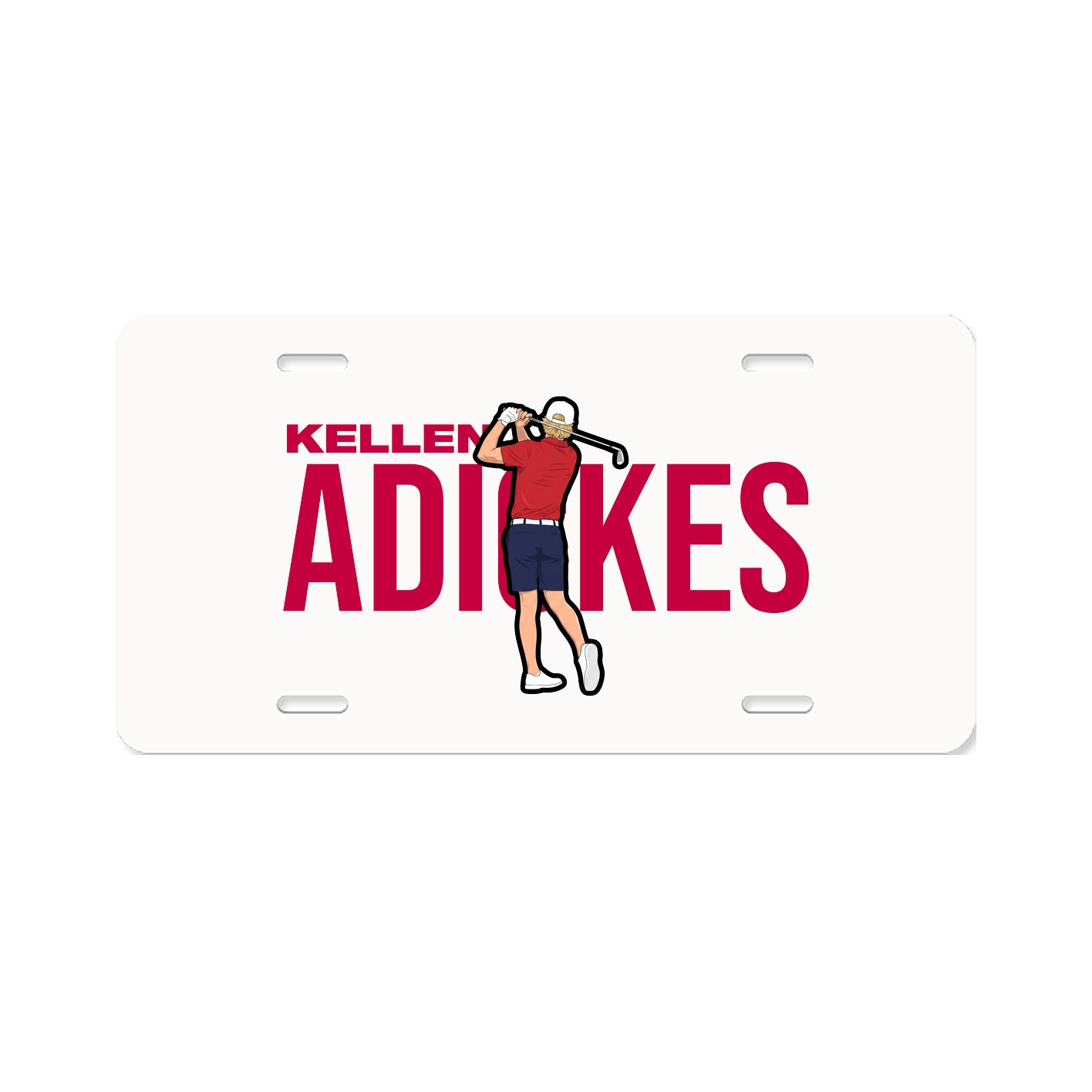 License Plate — Player Name in Classic