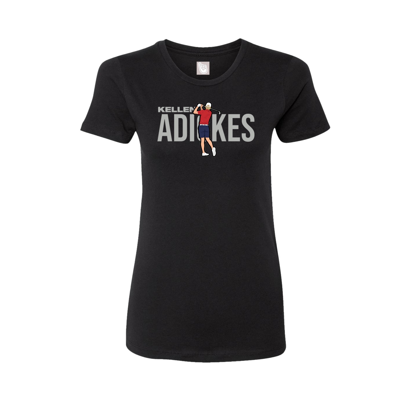 Womens Tee — Player Name in Black