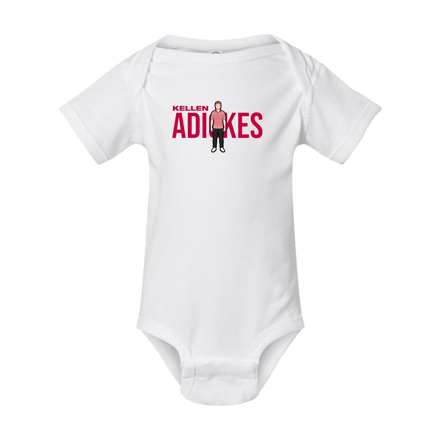 Baby Onesie — Player Name in White