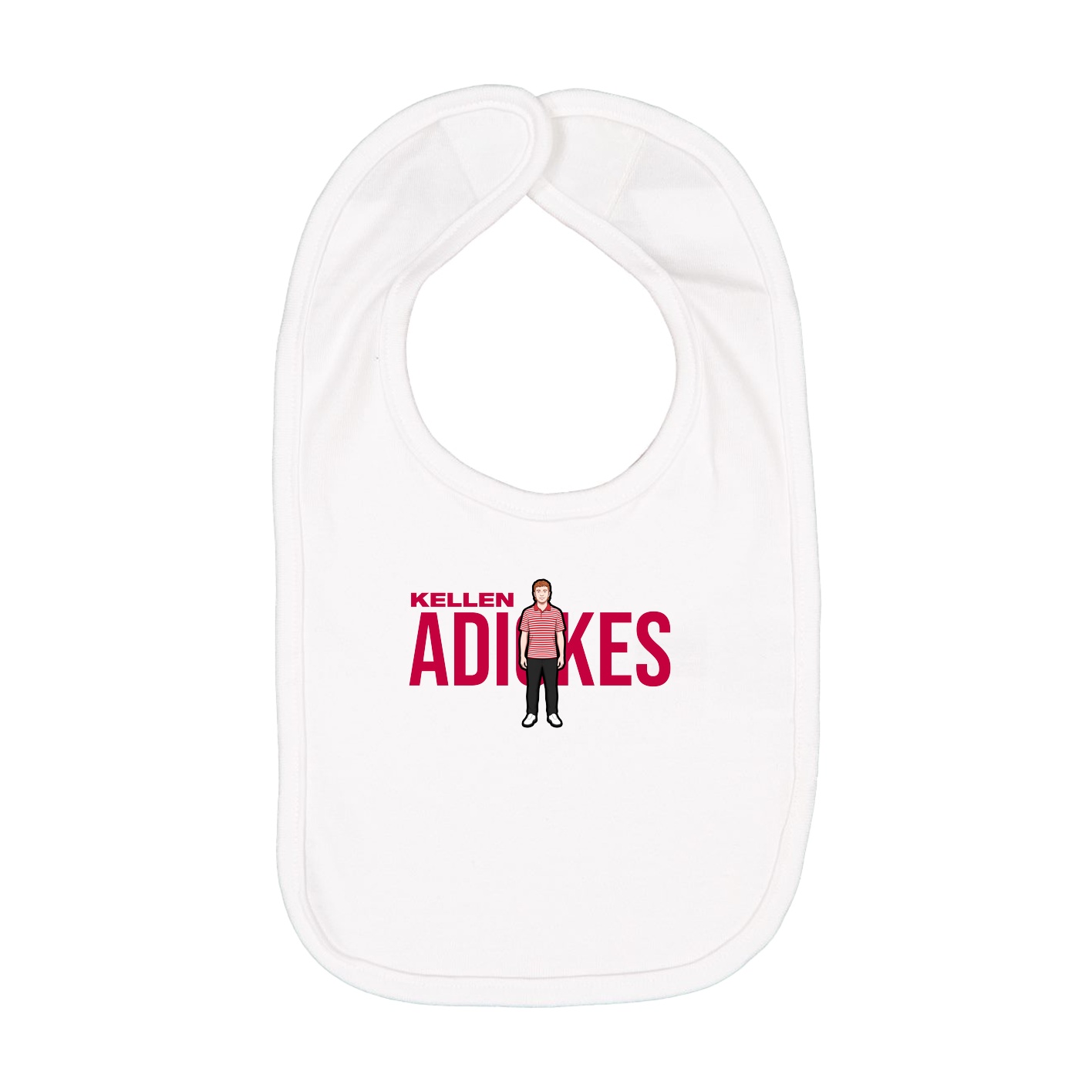 Infant Bib — Player Name in White