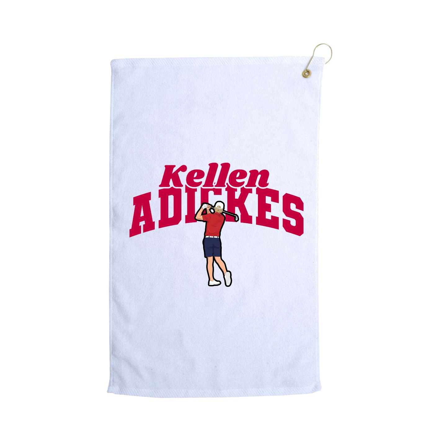 Golf Towel — Signature Arch in White