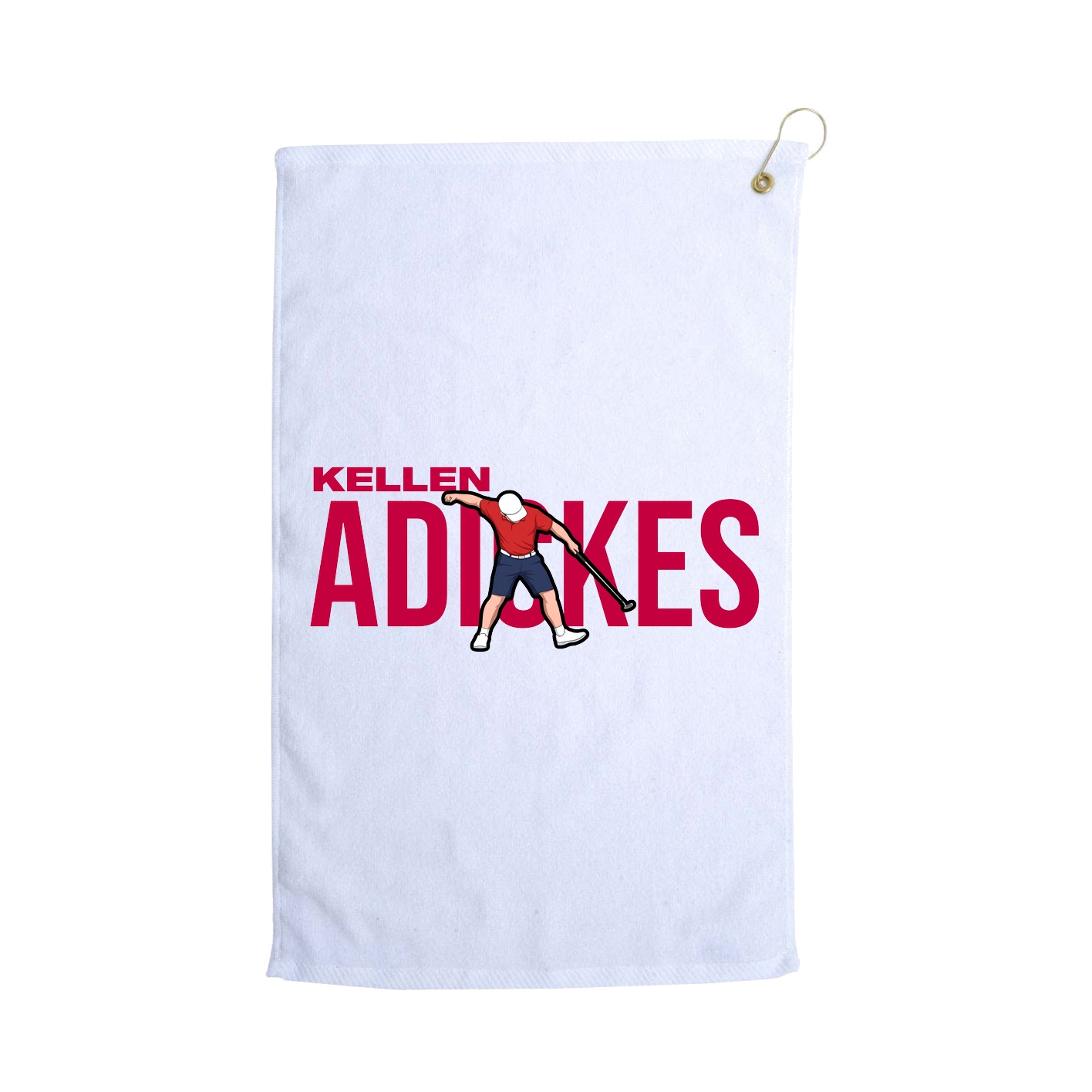 Golf Towel — Player Name in White