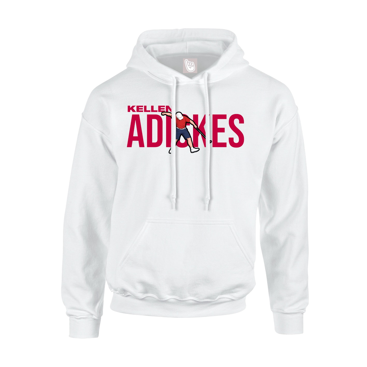 Youth Hoodie — Player Name in White