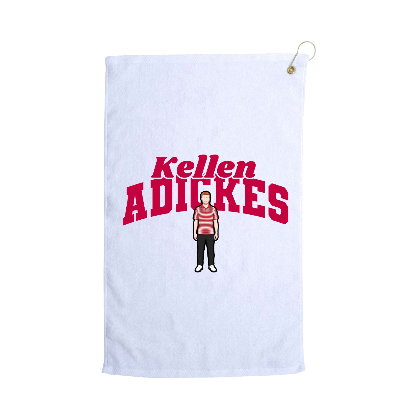 Golf Towel — Signature Arch in White