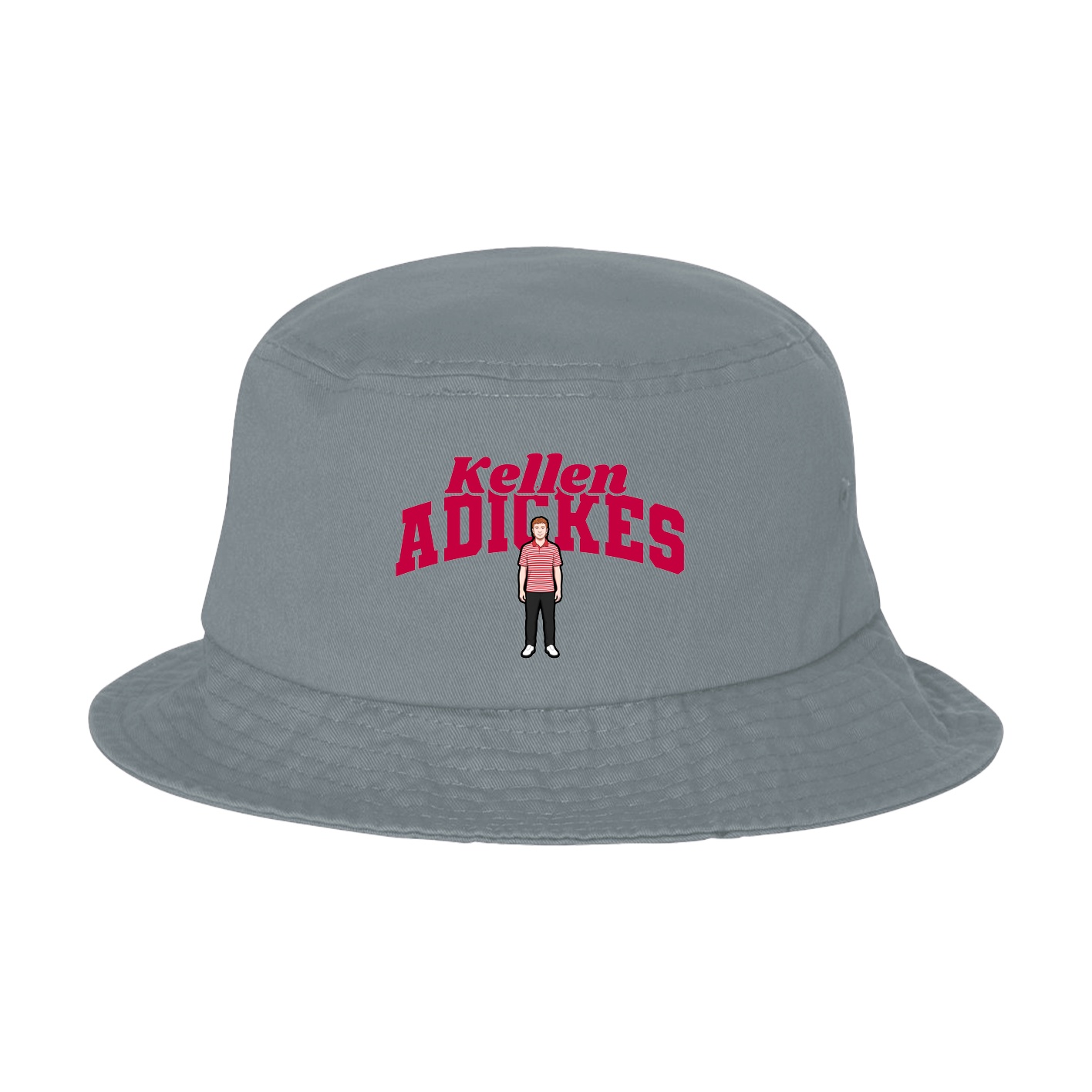Bucket Cap — Signature Arch in Grey