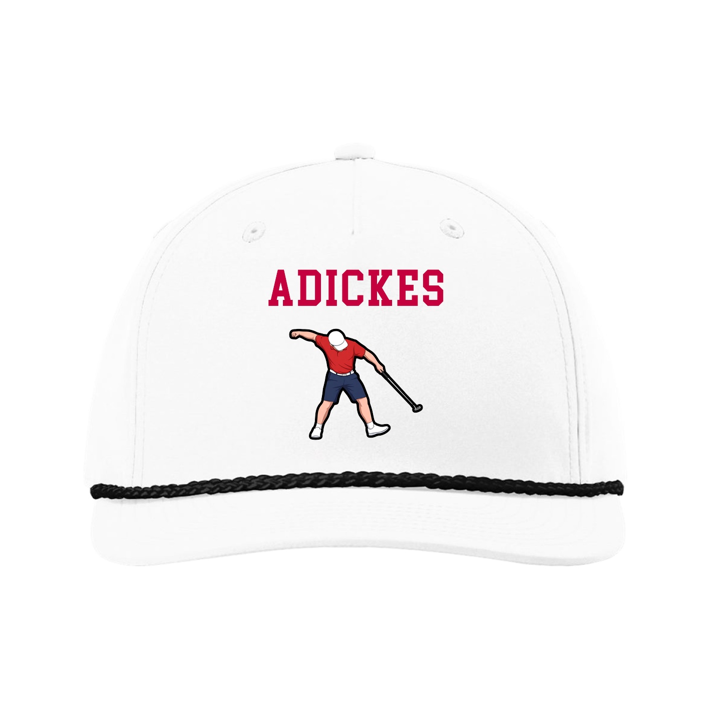 Five-Panel Classic Rope Cap — Shirsey in White