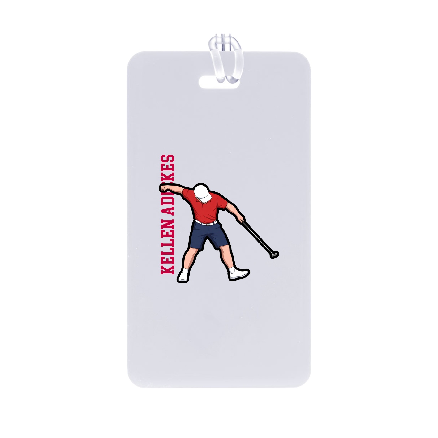 Bag Tag — Name Vertical in Classic