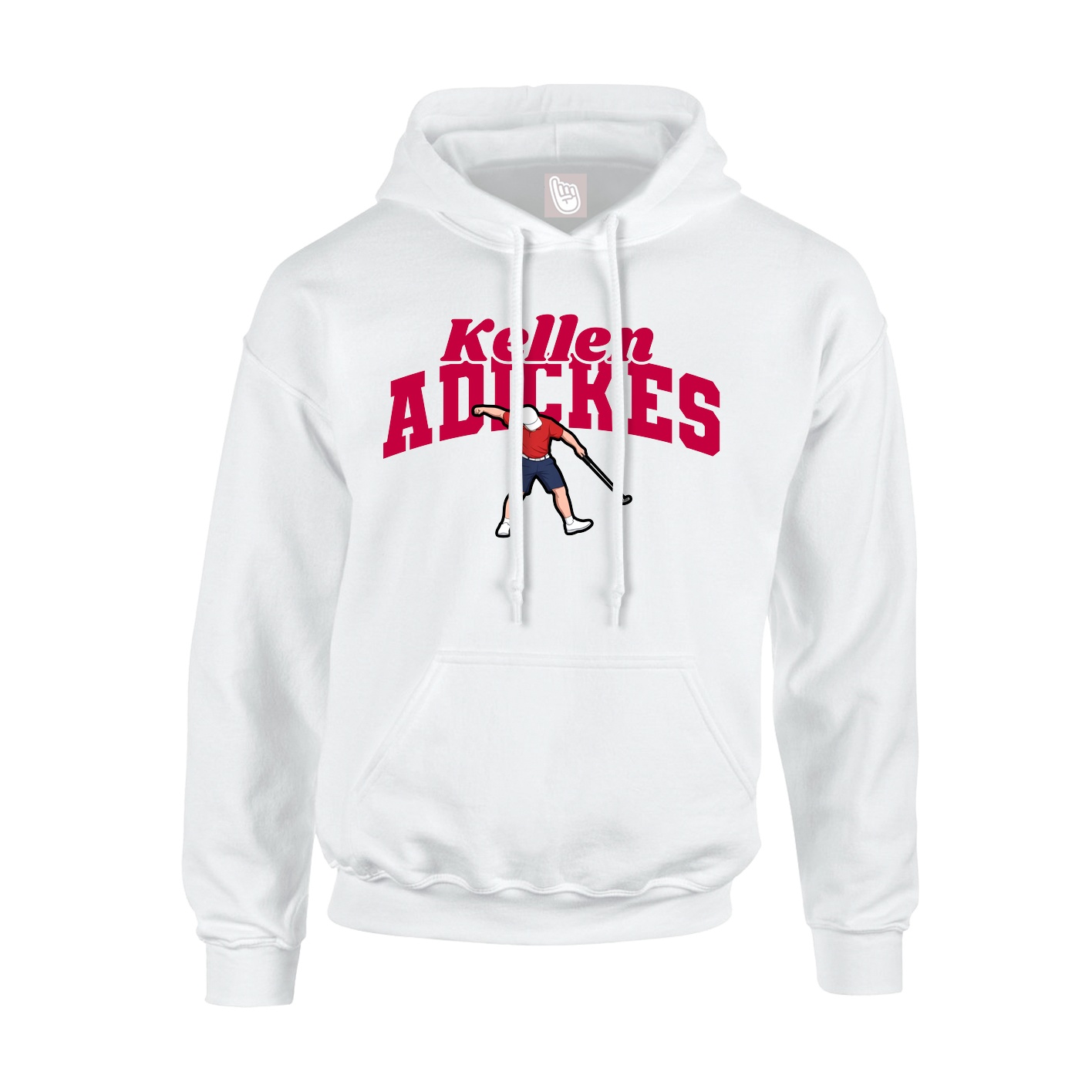 Hoodie — Signature Arch in White
