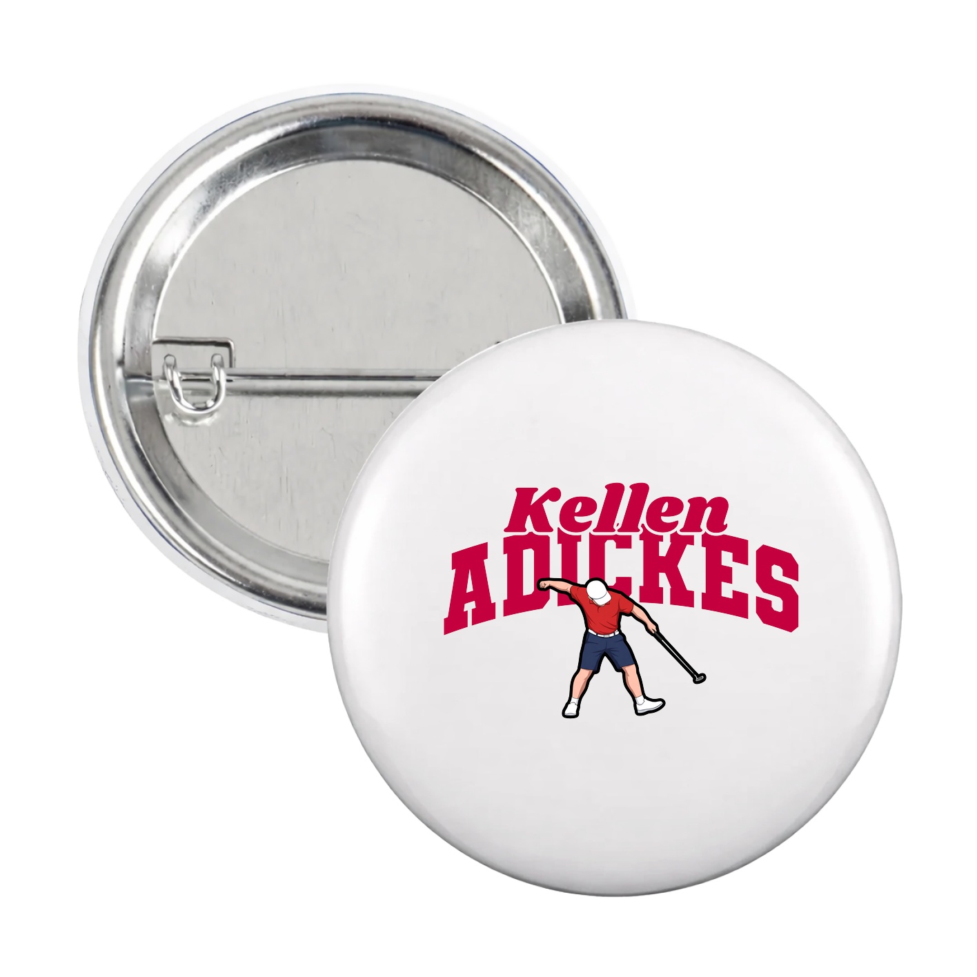Game Day Button — Signature Arch in White