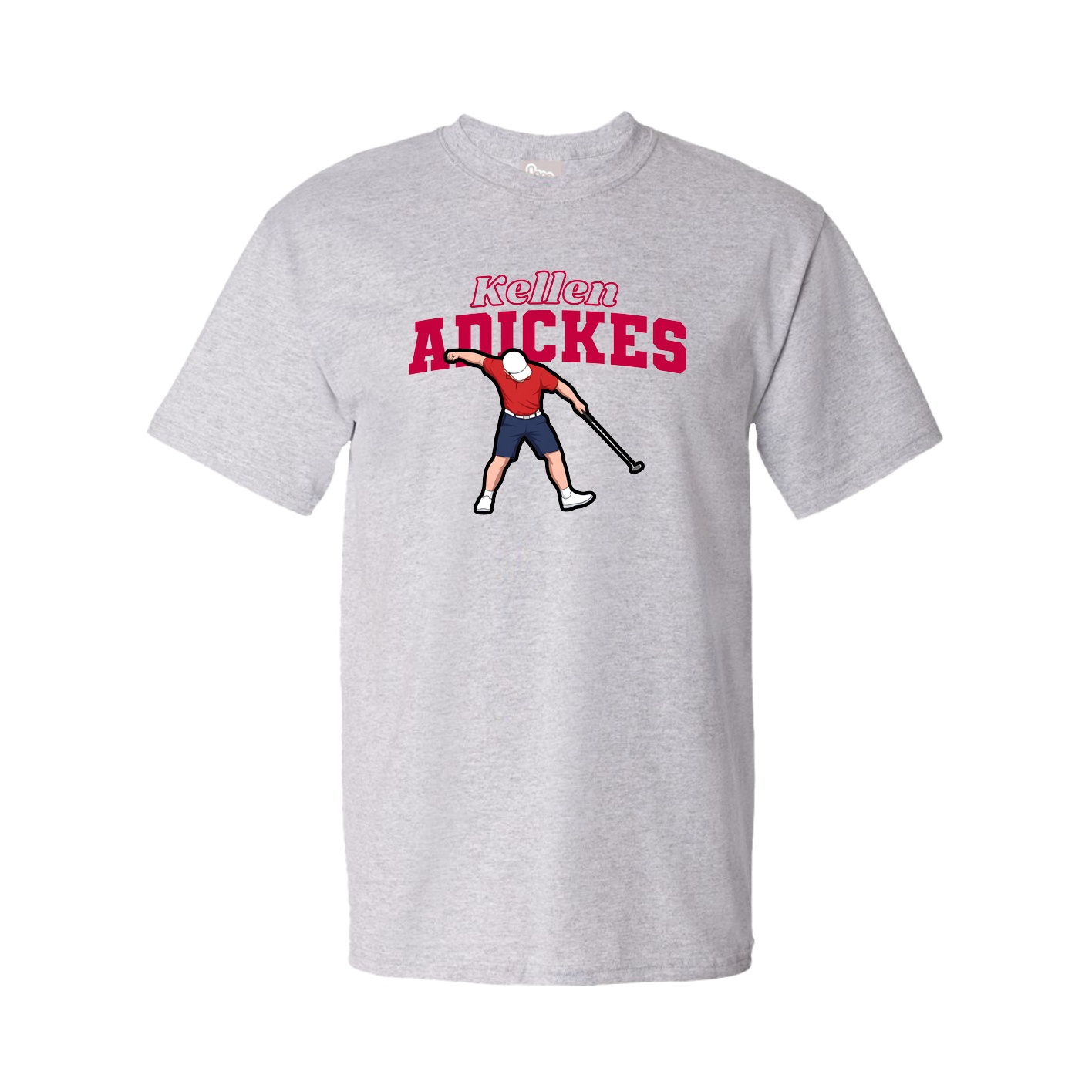 Youth Tee — Name Arch in Grey