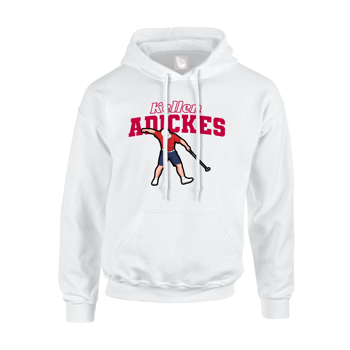 Hoodie — Name Arch in White