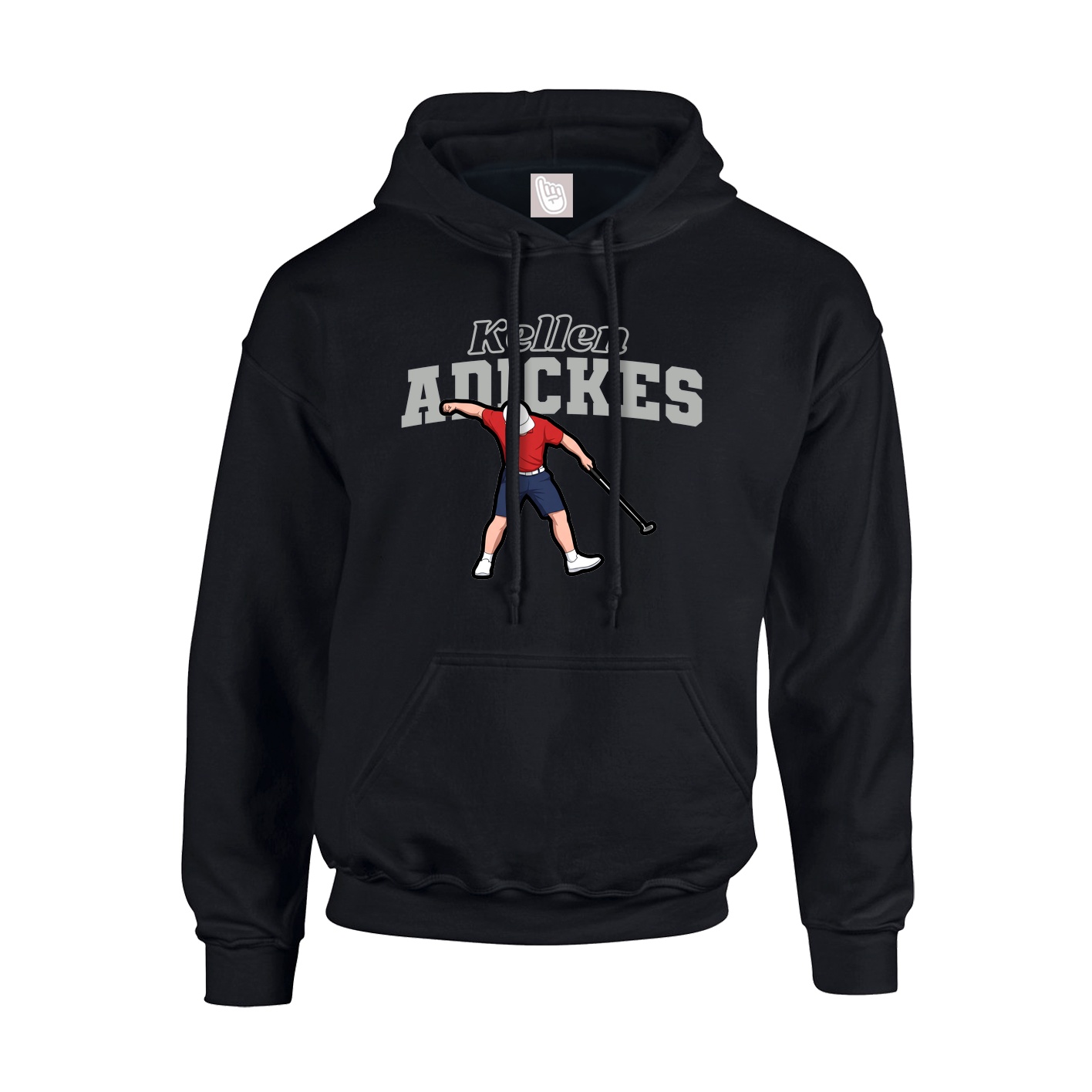 Youth Hoodie — Name Arch in Black
