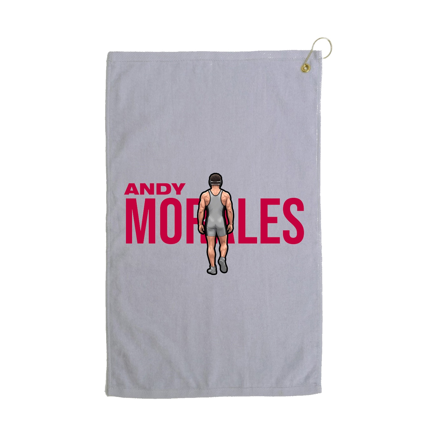 Golf Towel — Player Name in Grey