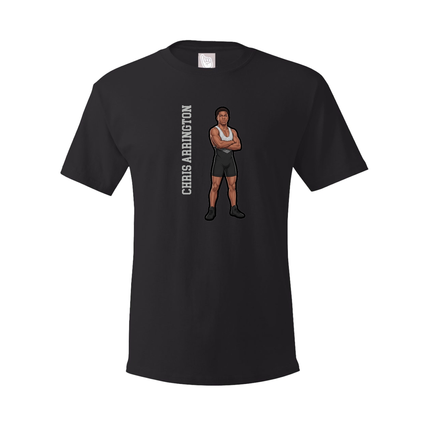 Tee — Name Vertical in Black
