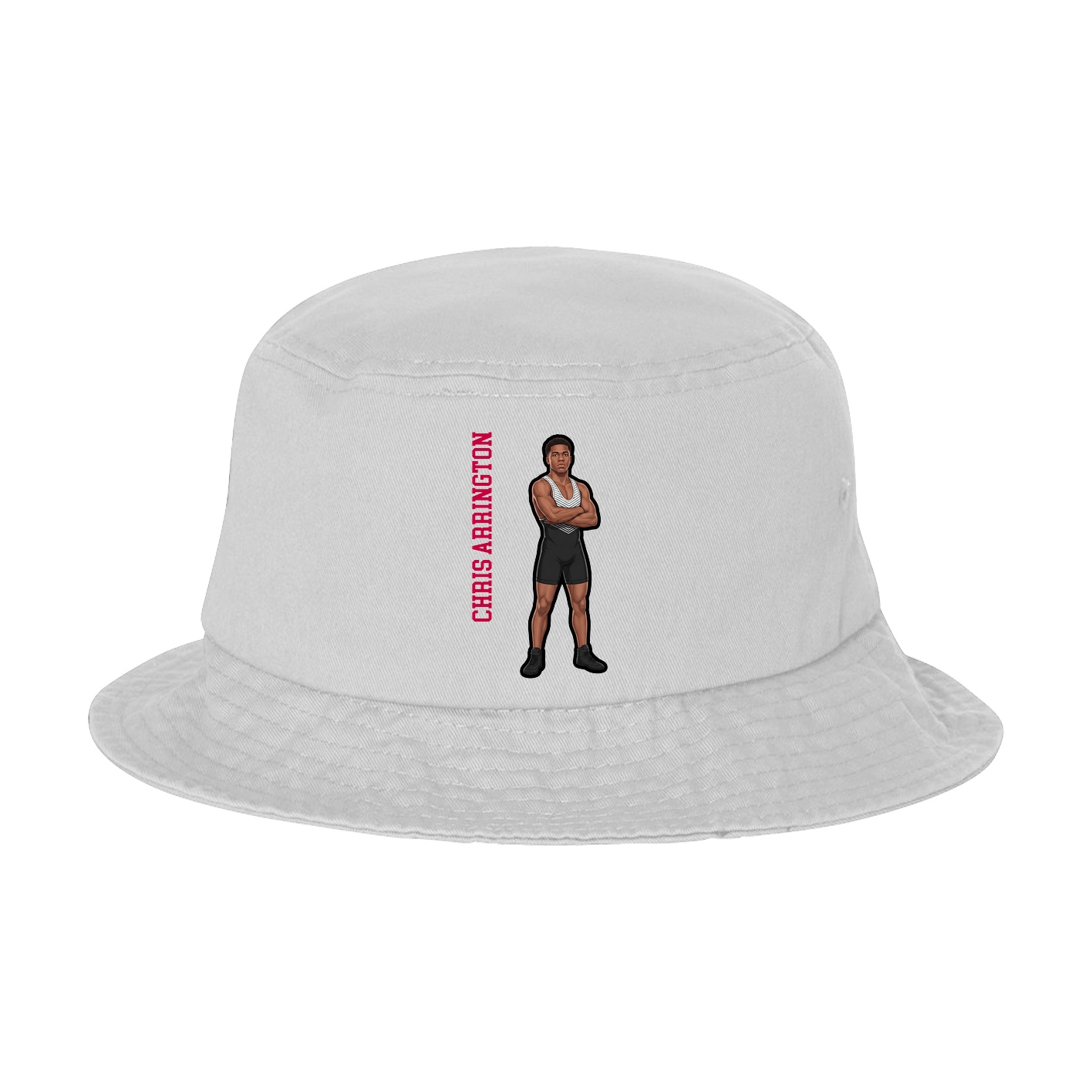 Bucket Cap — Name Vertical in White